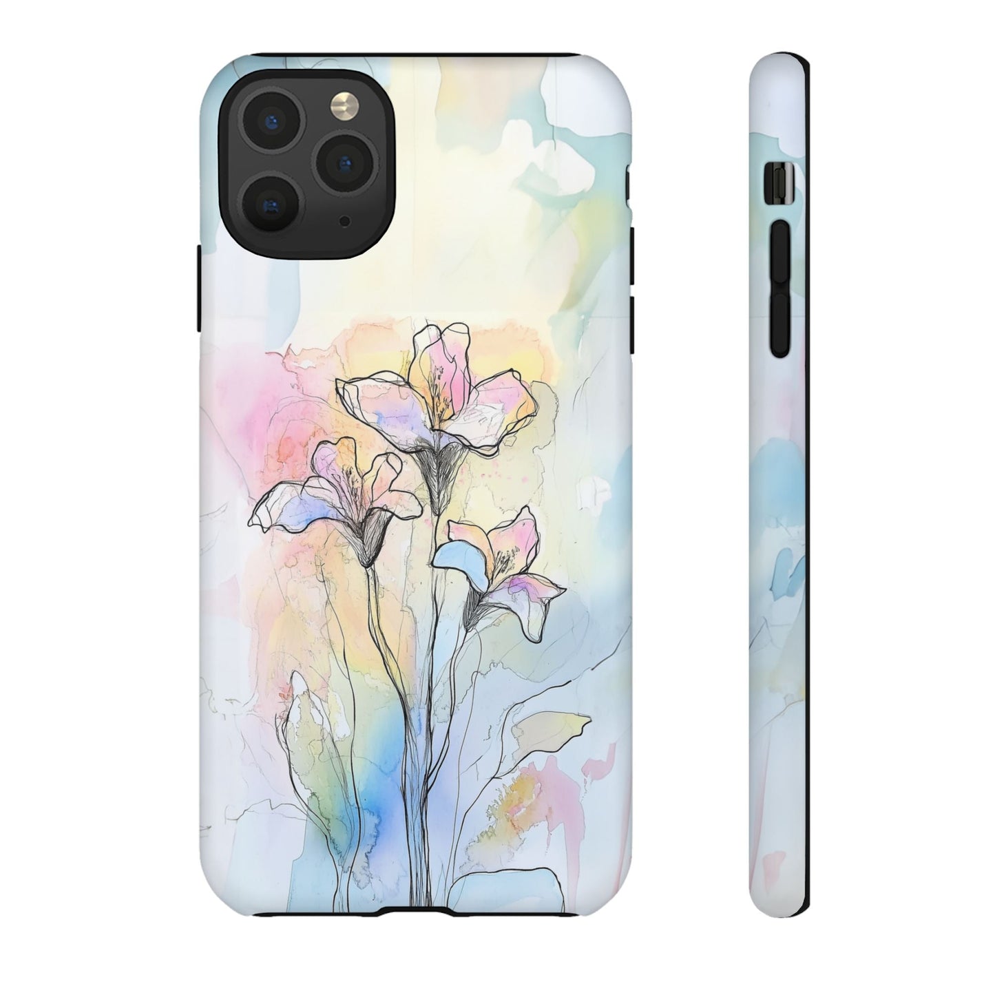 iphone case Watercolor Rainbow Lilies iPhone 11 Pro Max