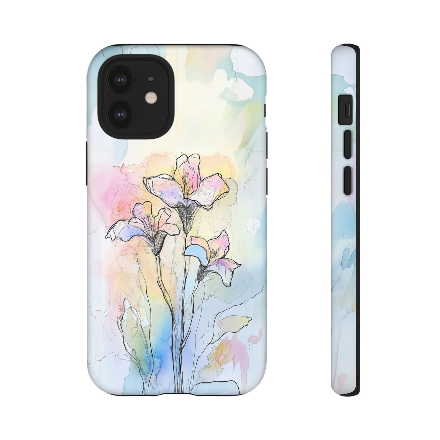 iphone case Watercolor Rainbow Lilies iPhone 12 Mini
