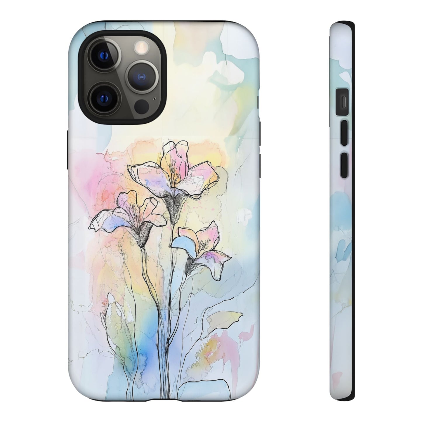 iphone case Watercolor Rainbow Lilies iPhone 12 Pro Max