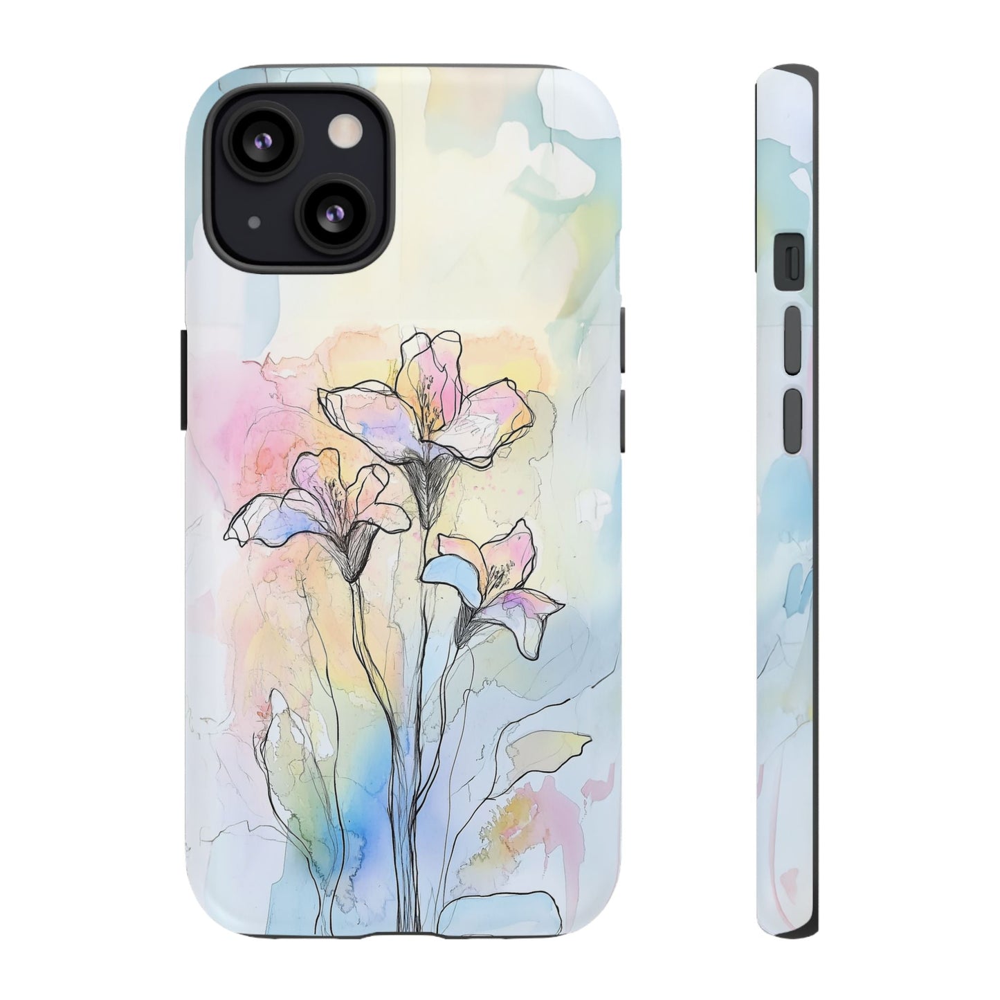 iphone case Watercolor Rainbow Lilies iPhone 13