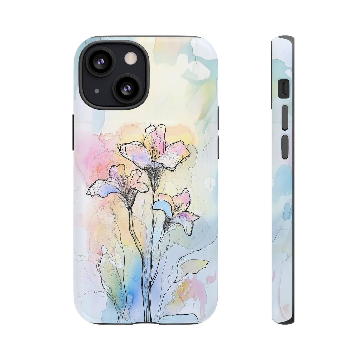 iphone case Watercolor Rainbow Lilies iPhone 13 Mini