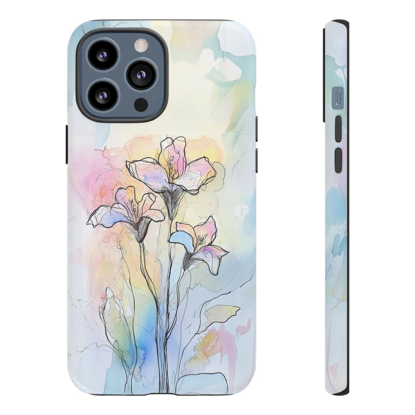 iphone case Watercolor Rainbow Lilies iPhone 13 Pro Max
