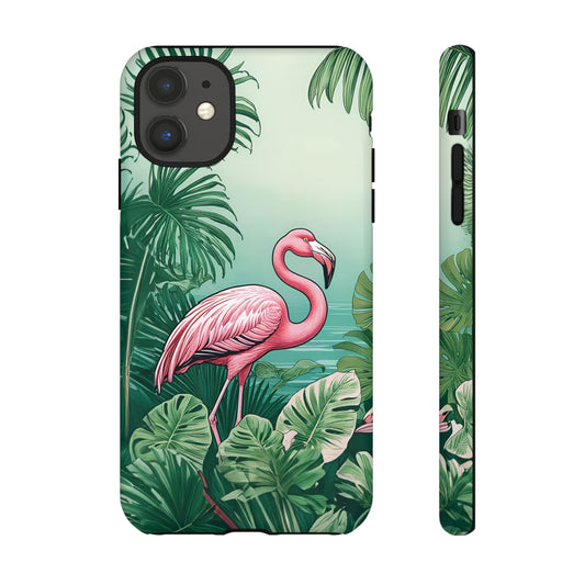 Flamingo in Palm Paradise