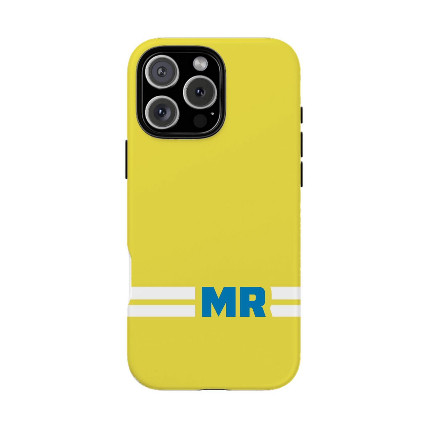 Lemon Zest Racing Stripe Monogram