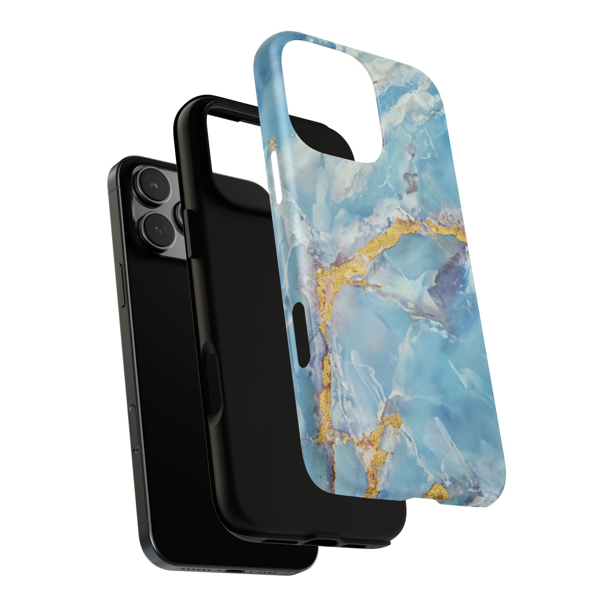 iphone case Azure Gold Marble