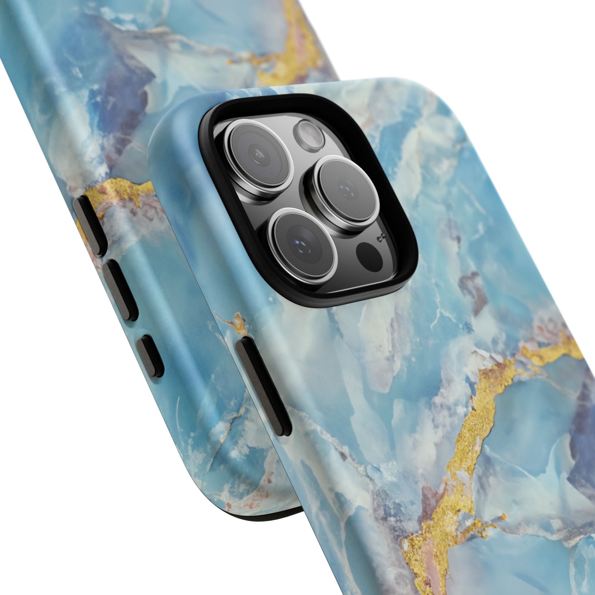 iphone case Azure Gold Marble