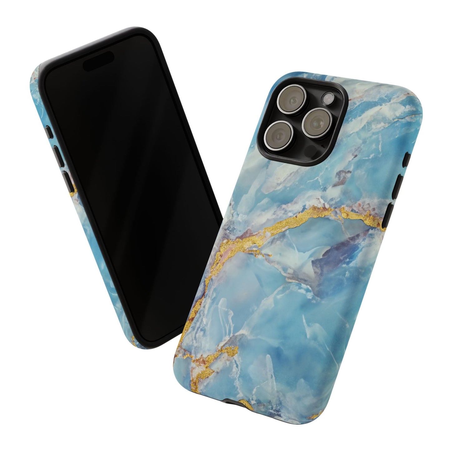 iphone case Azure Gold Marble