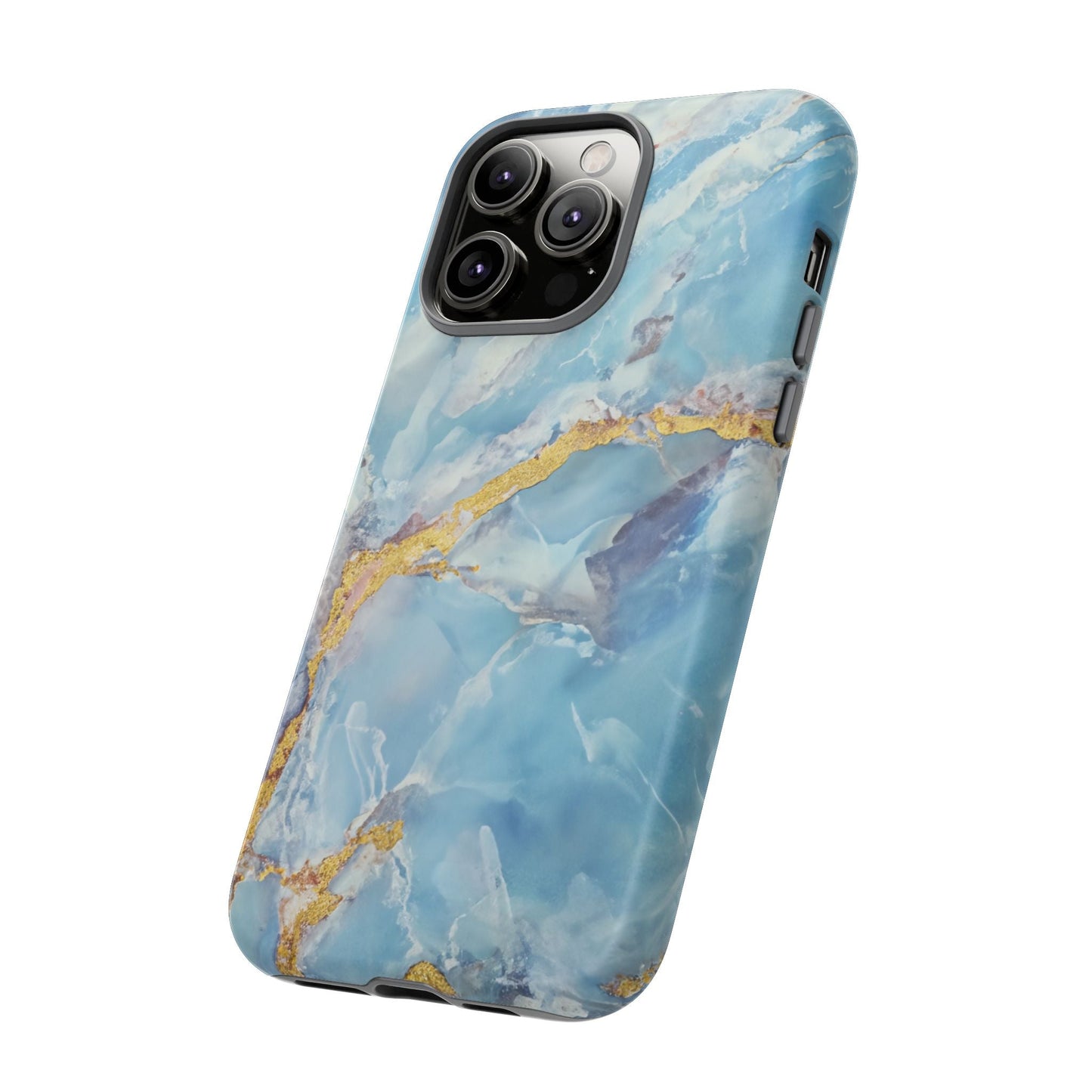 iphone case Azure Gold Marble