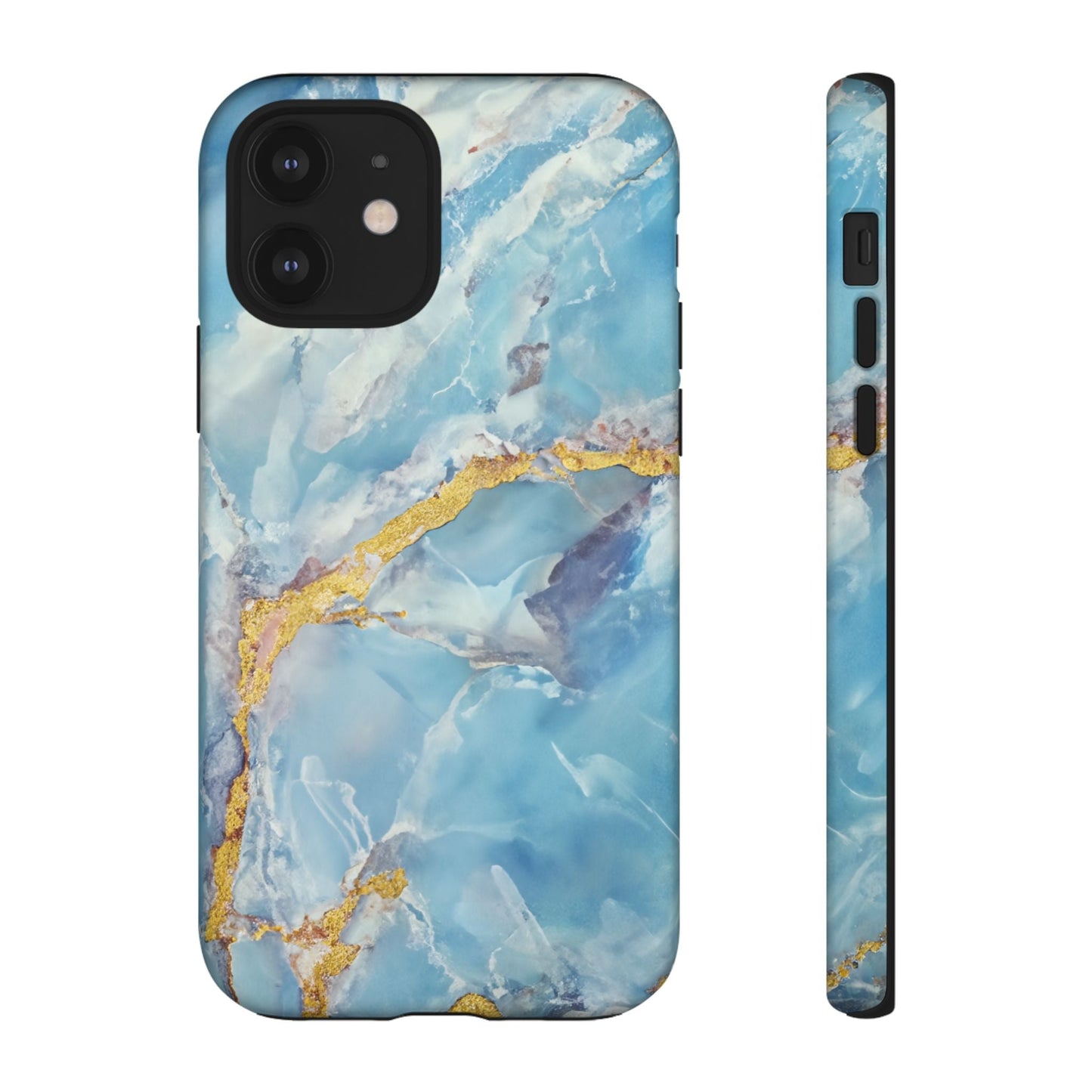 iphone case Azure Gold Marble iPhone 12