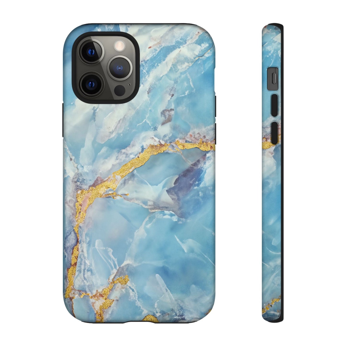 iphone case Azure Gold Marble iPhone 12 Pro