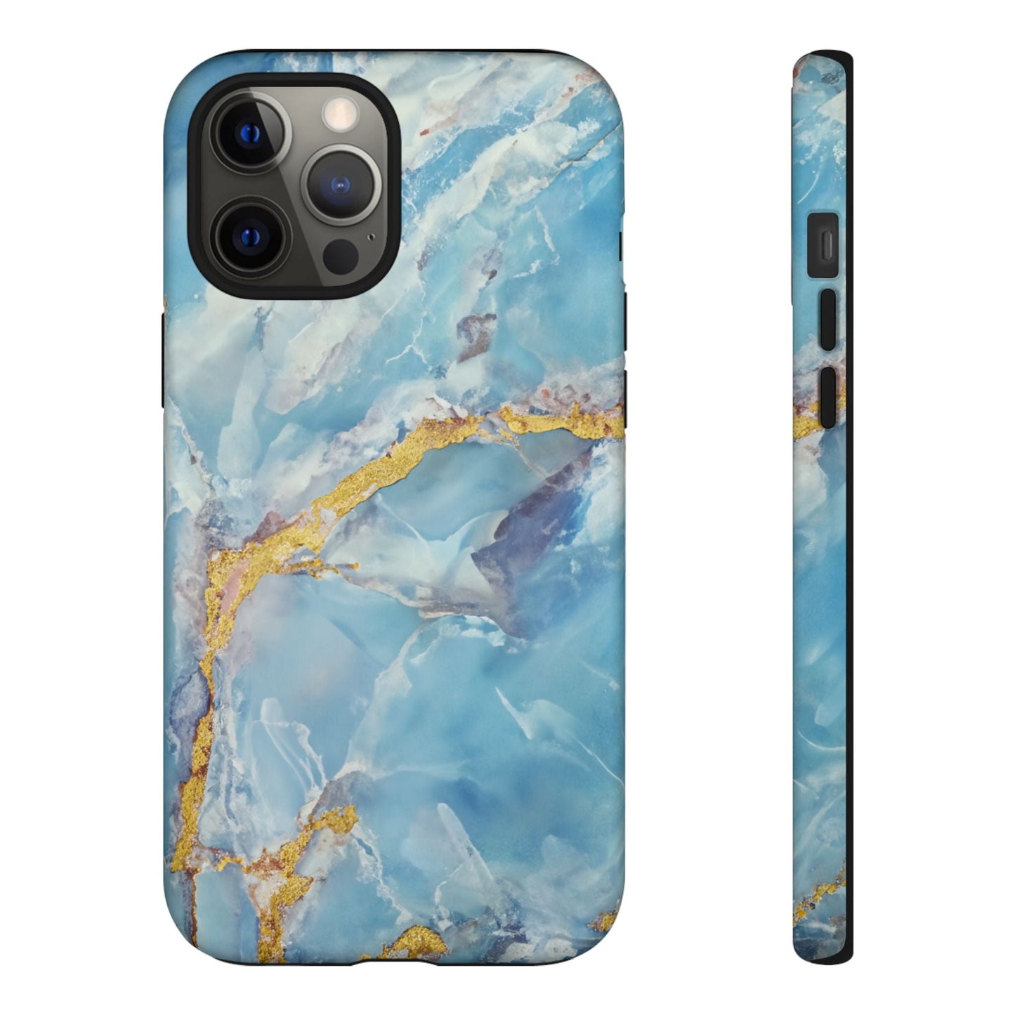 iphone case Azure Gold Marble iPhone 12 Pro Max