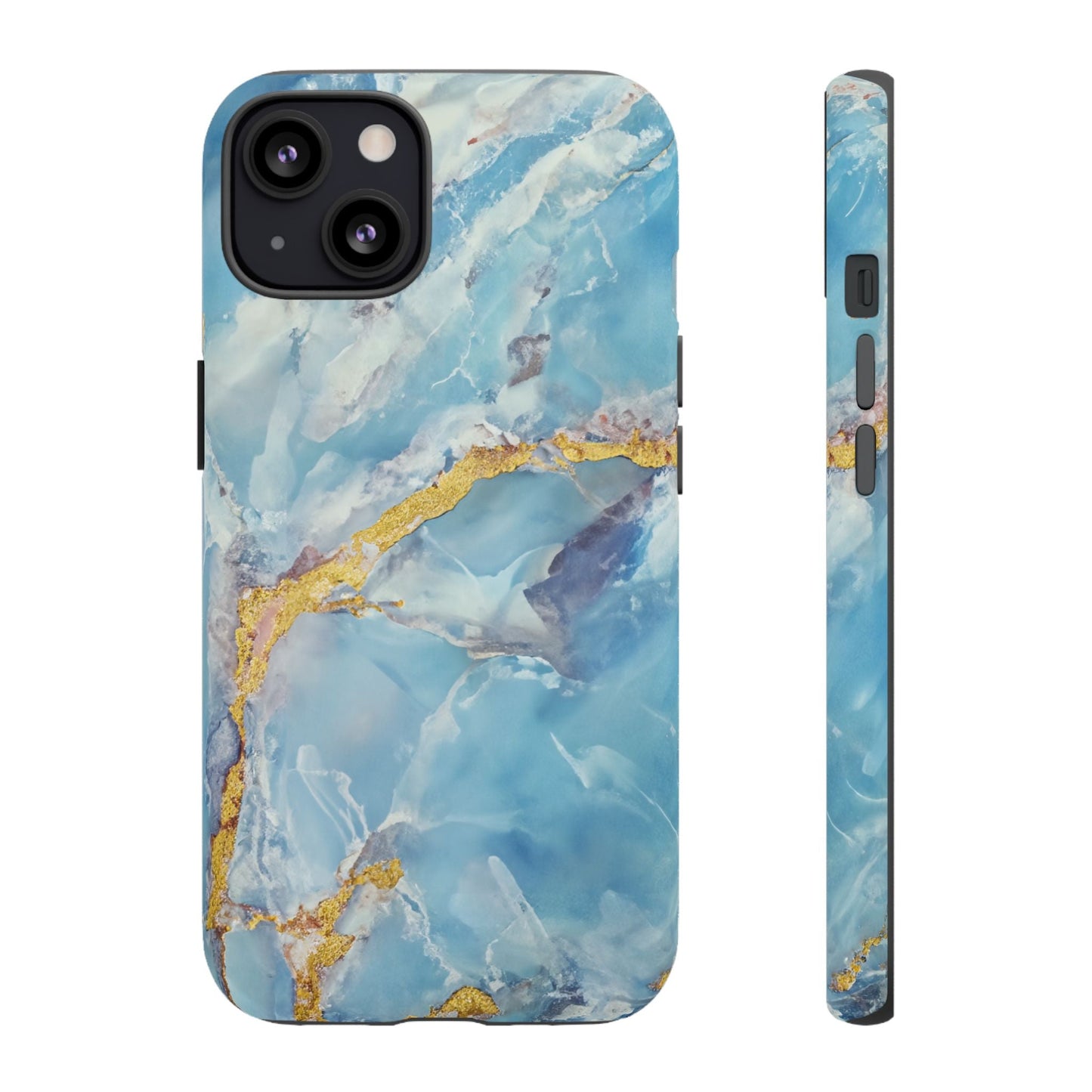 iphone case Azure Gold Marble iPhone 13