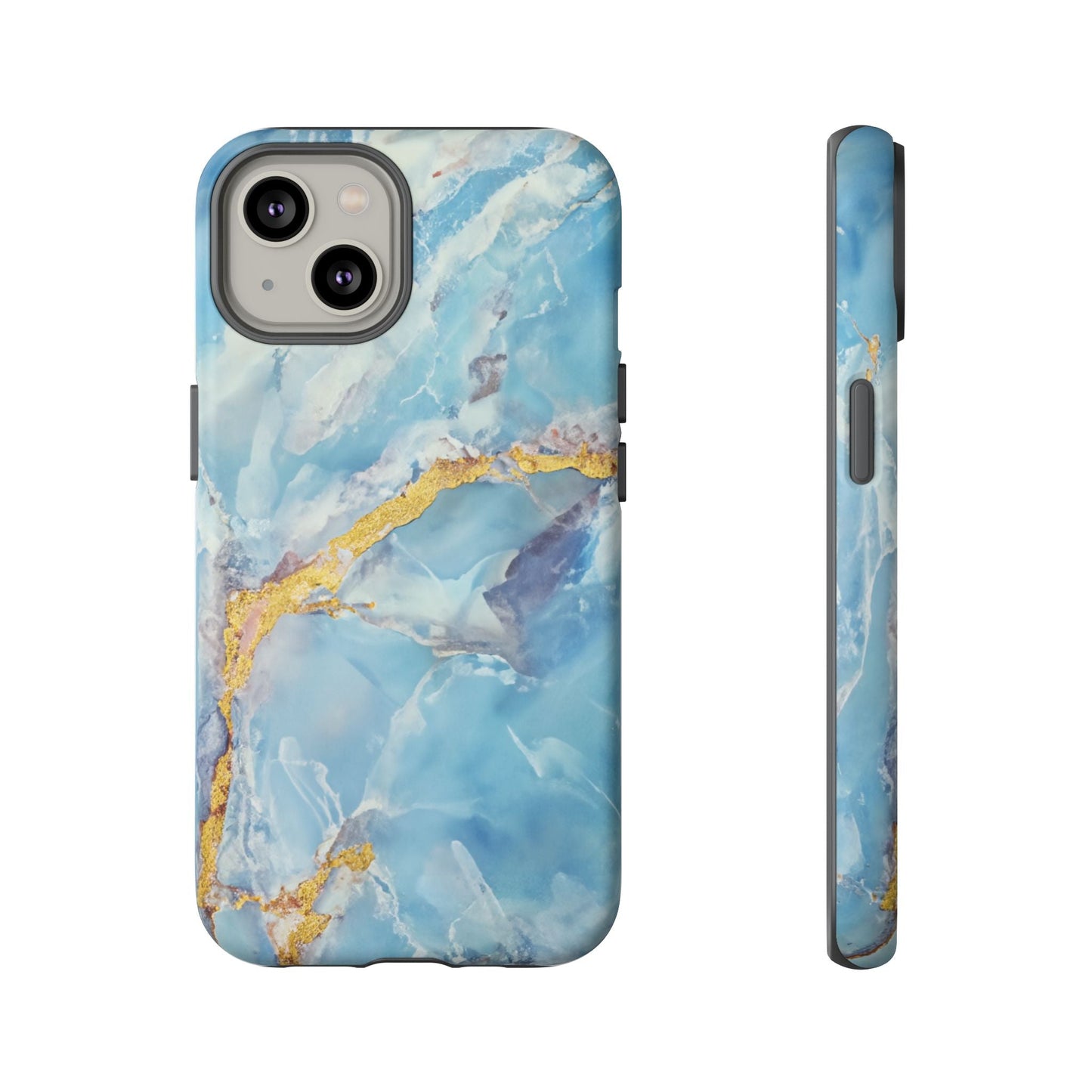 iphone case Azure Gold Marble iPhone 14