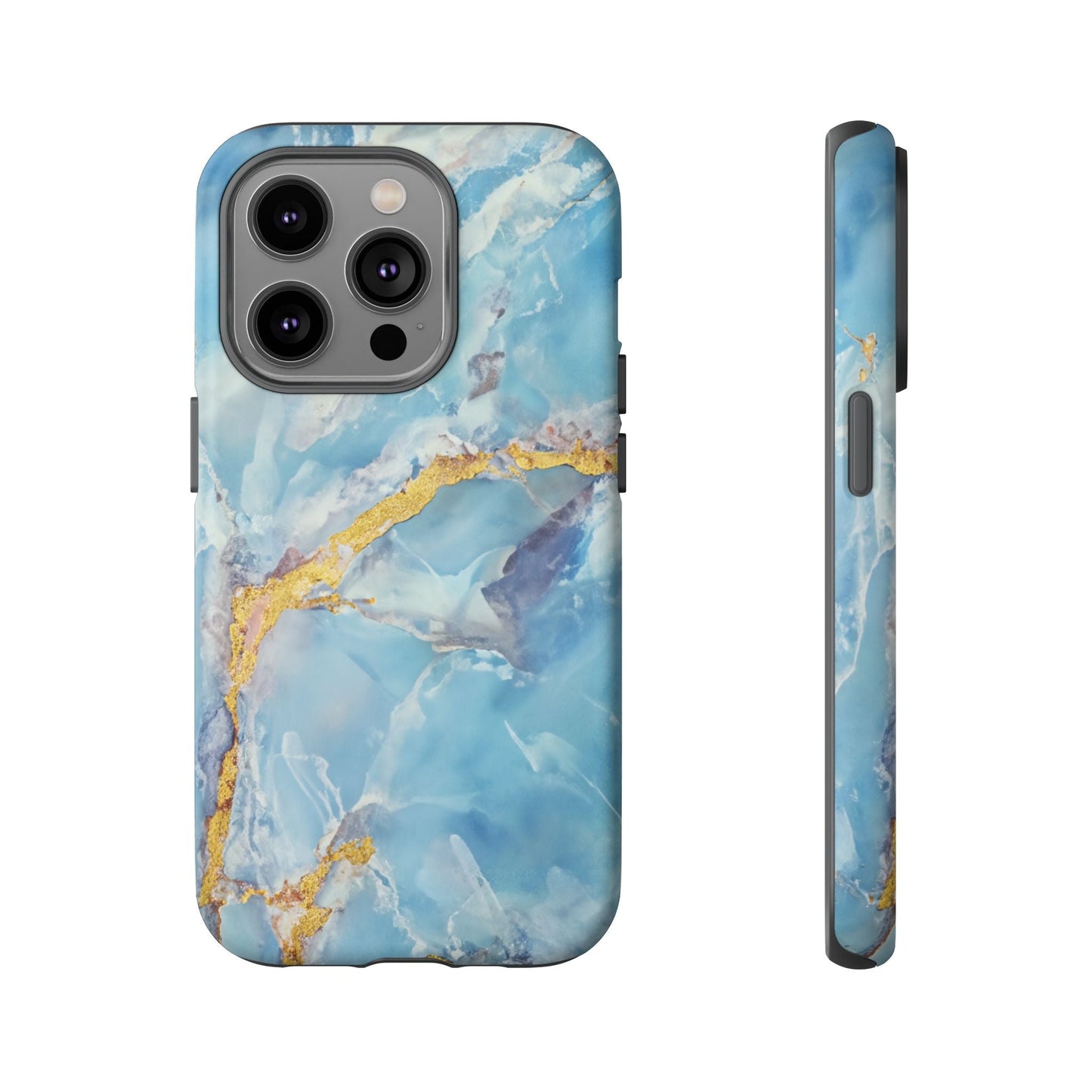 iphone case Azure Gold Marble iPhone 14 Pro