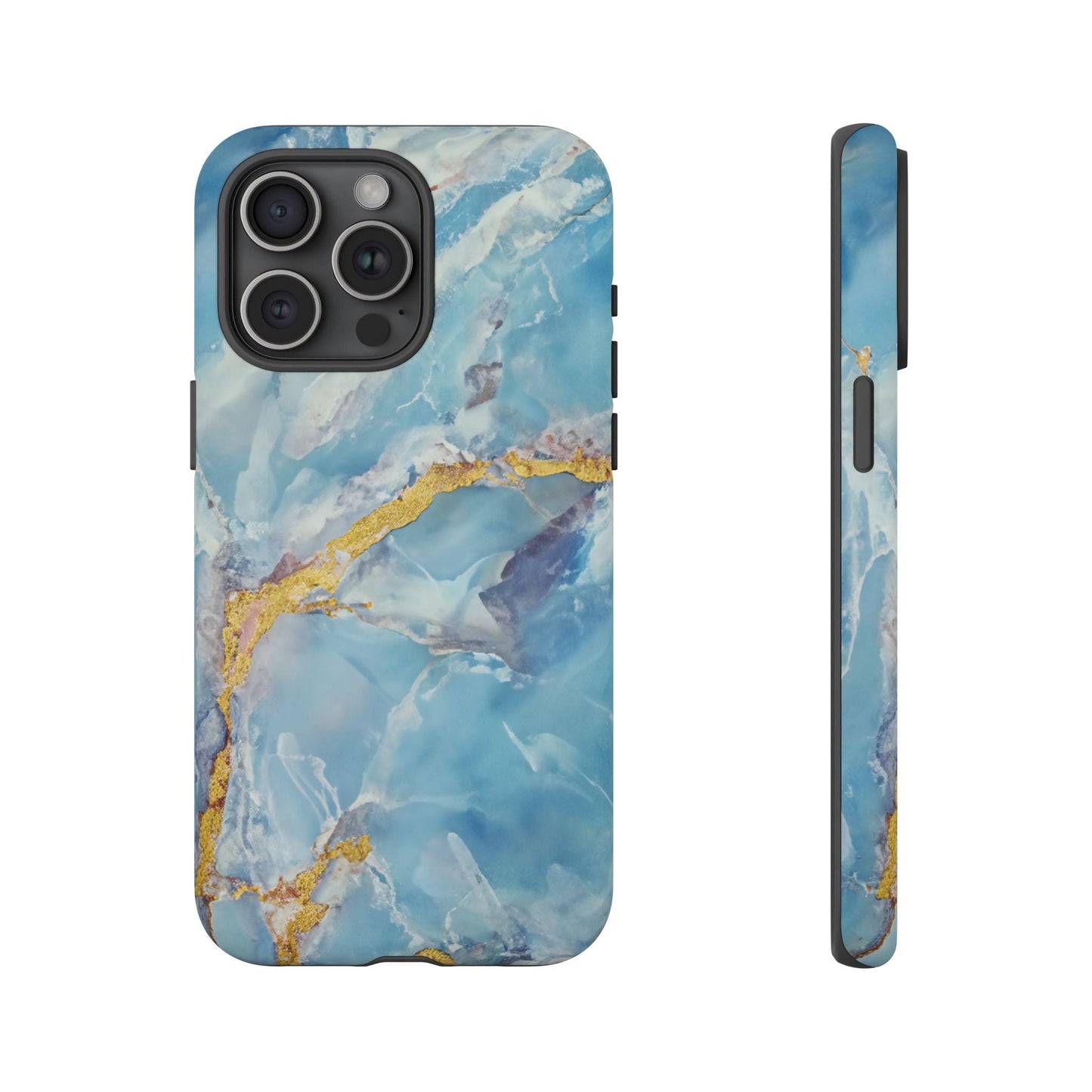 iphone case Azure Gold Marble iPhone 15 Pro Max