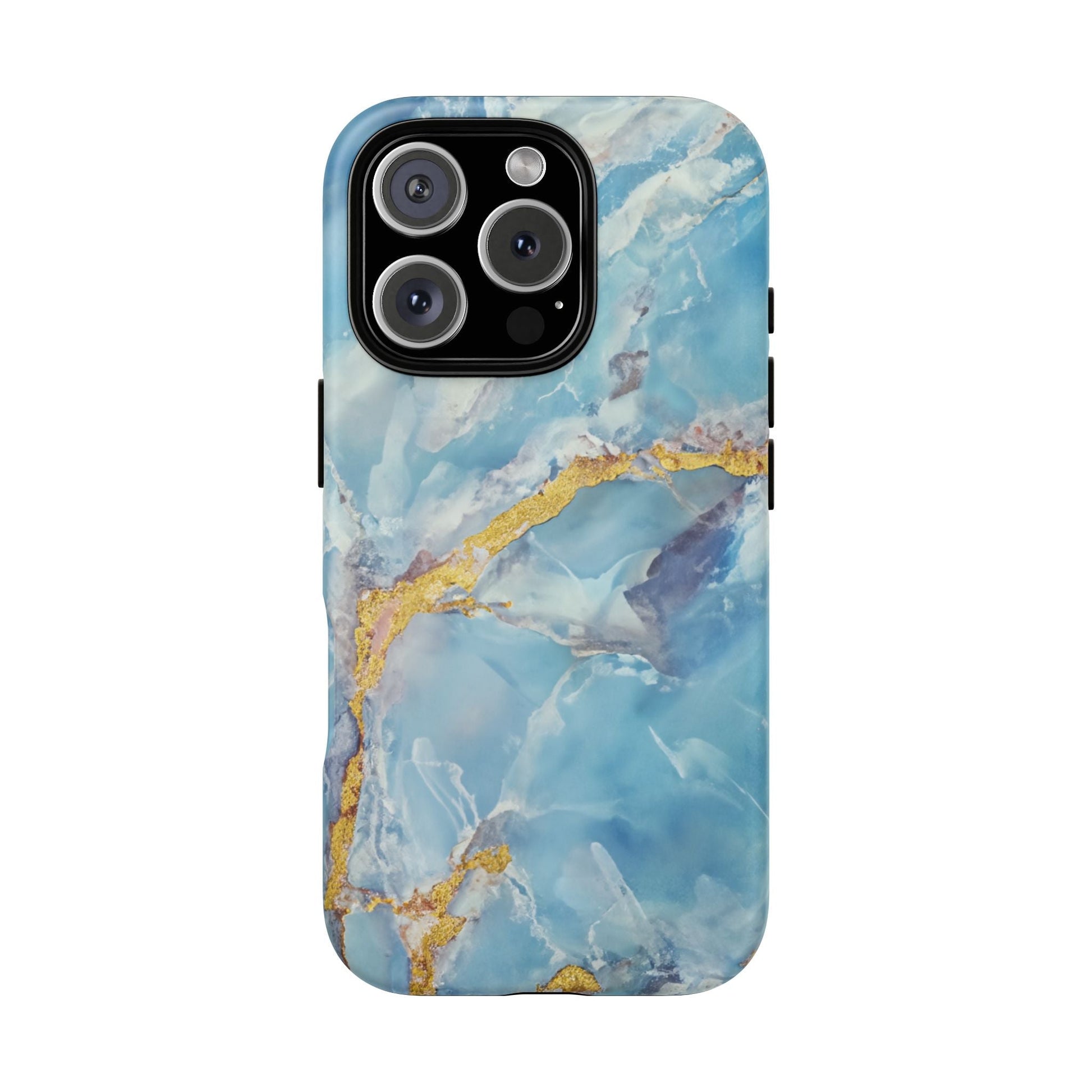 iphone case Azure Gold Marble iPhone 16 Pro