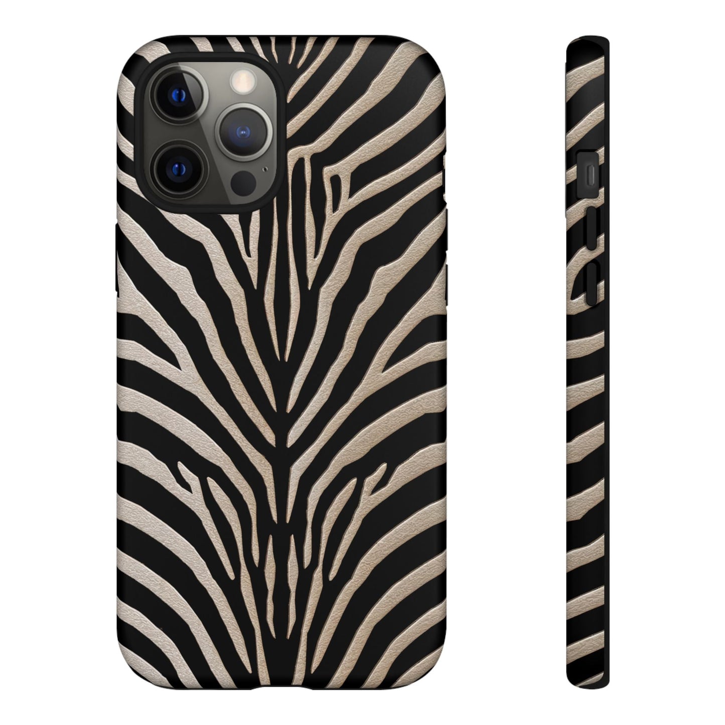 iphone case BACKBURNER Striped Zebra Pattern iPhone 12 Pro Max