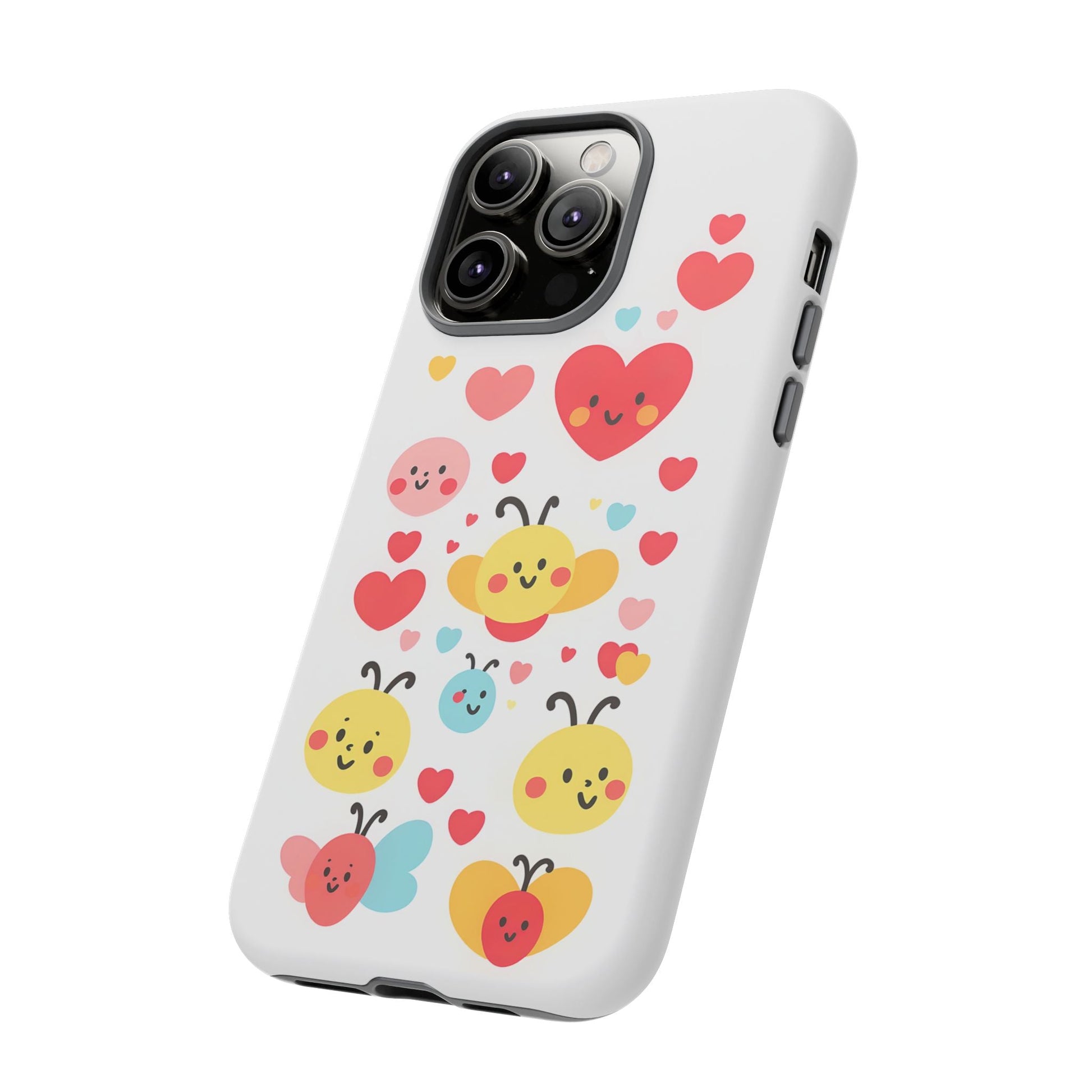 iphone case Bee Happy Hearts