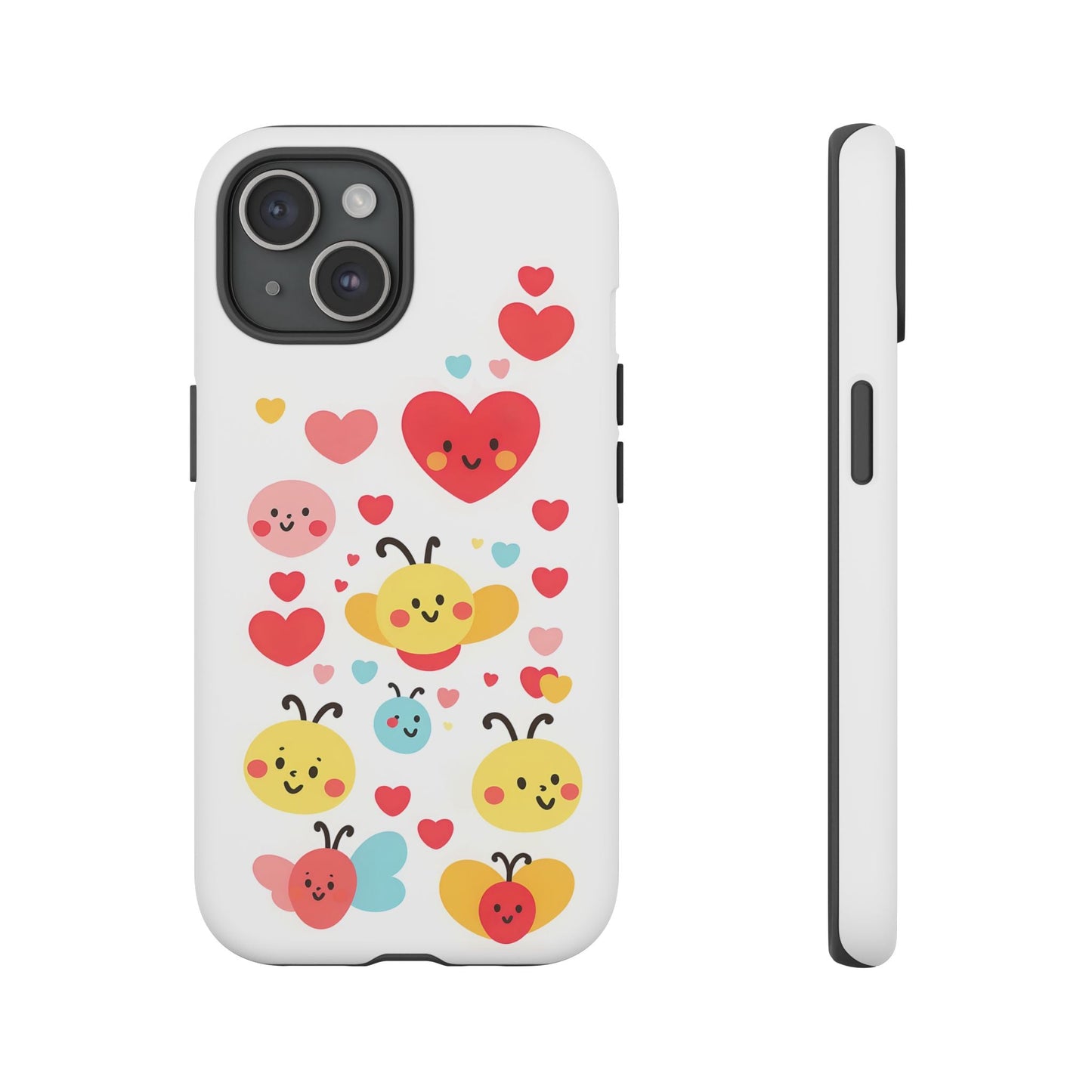 iphone case Bee Happy Hearts iPhone 15