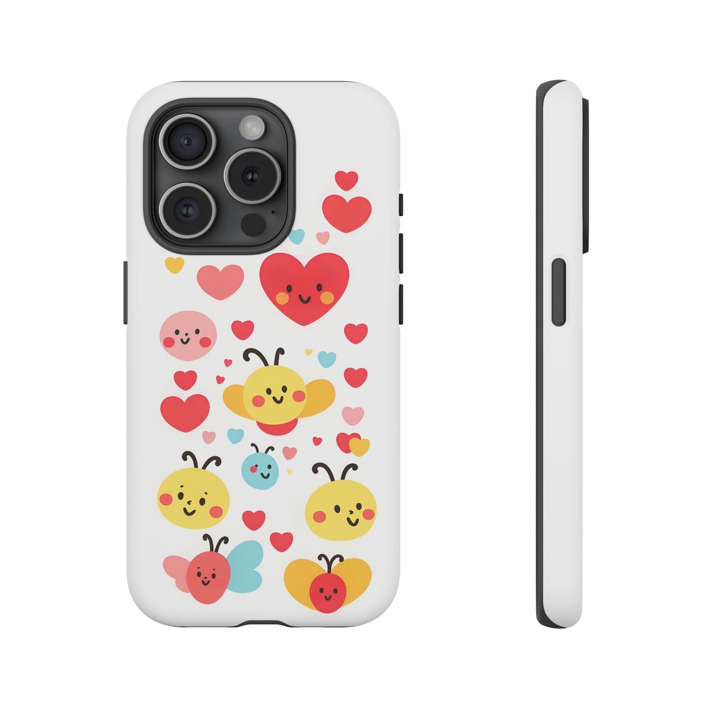 iphone case Bee Happy Hearts iPhone 15 Pro