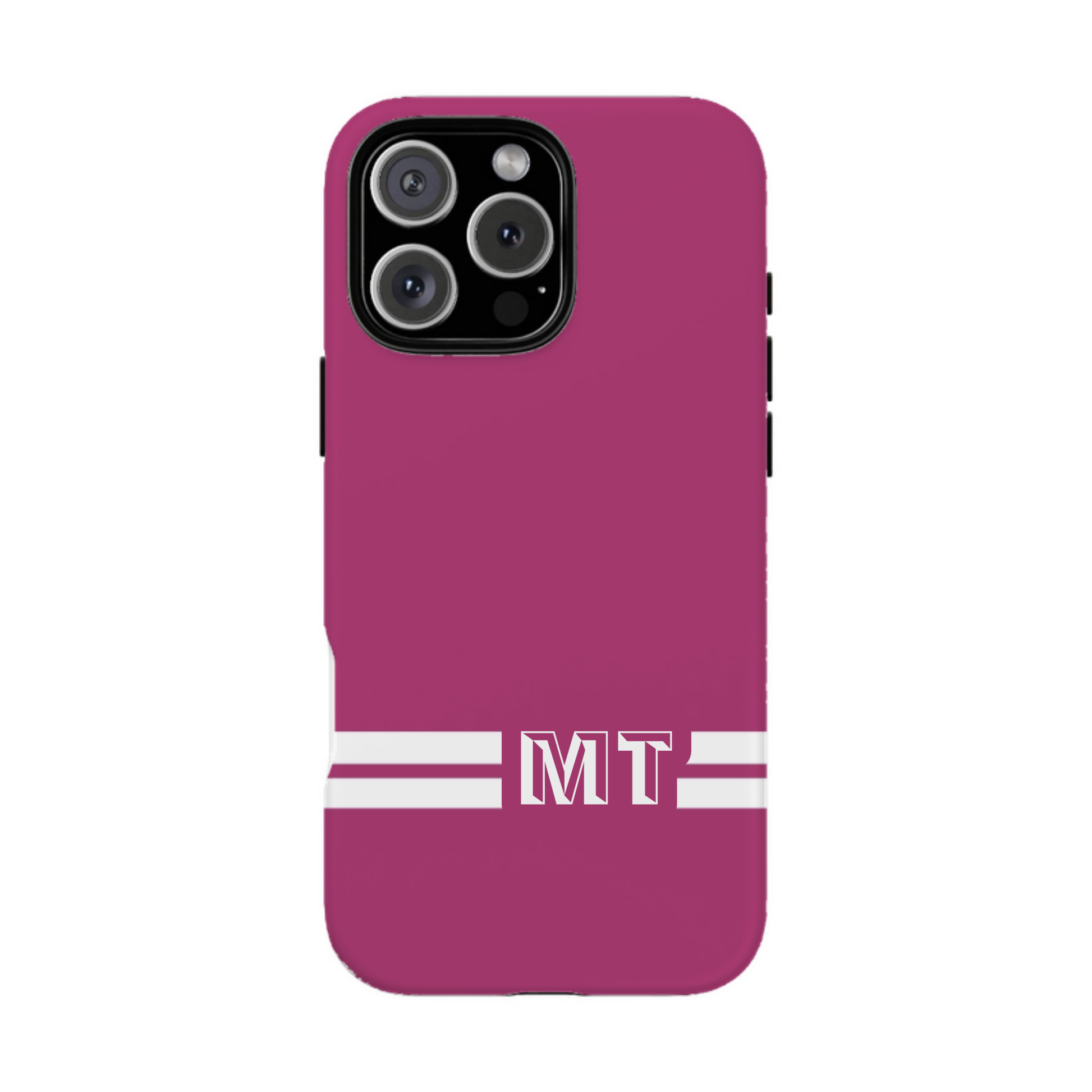 iphone case Berry Burst Racing Stripe Monogram