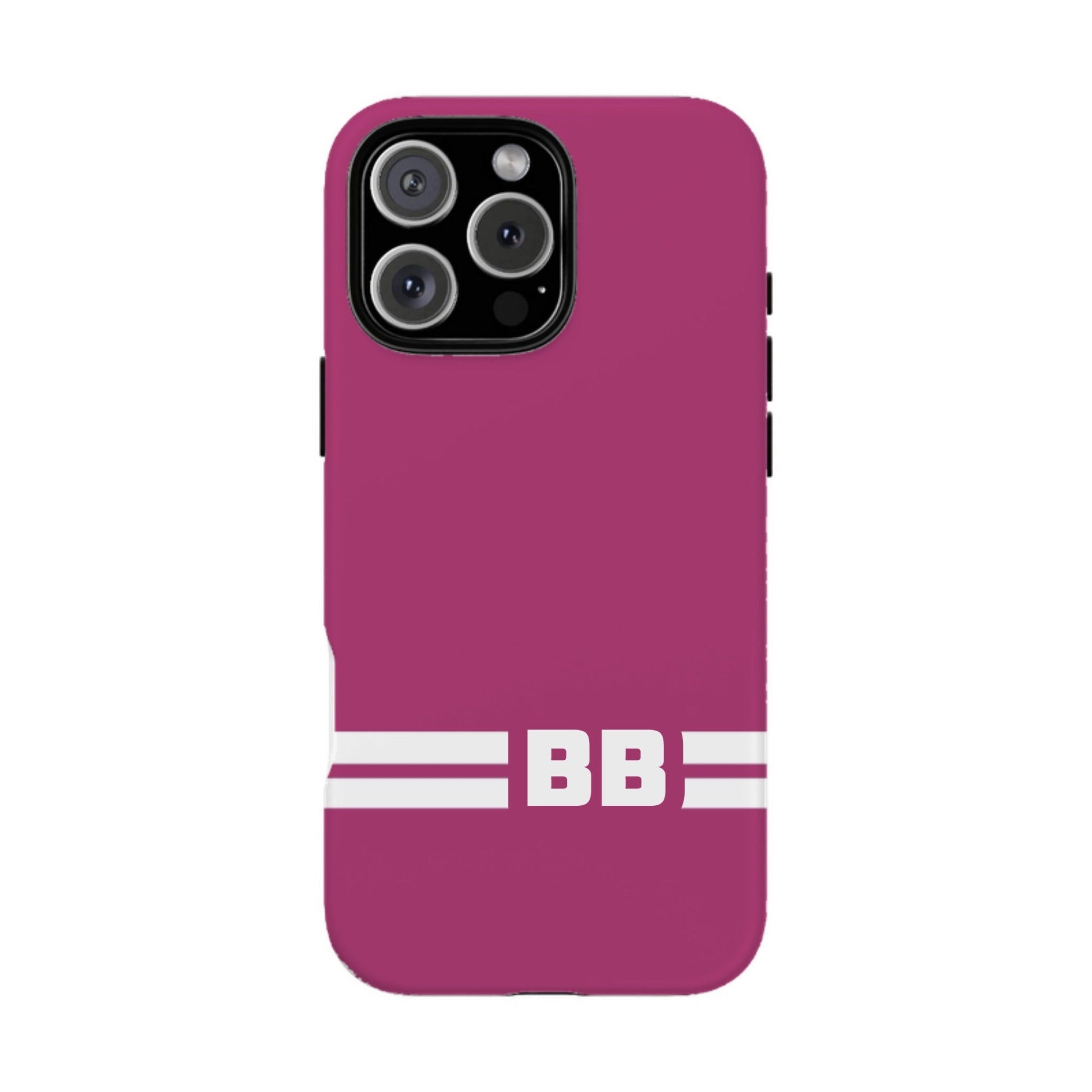 iphone case Berry Burst Racing Stripe Monogram