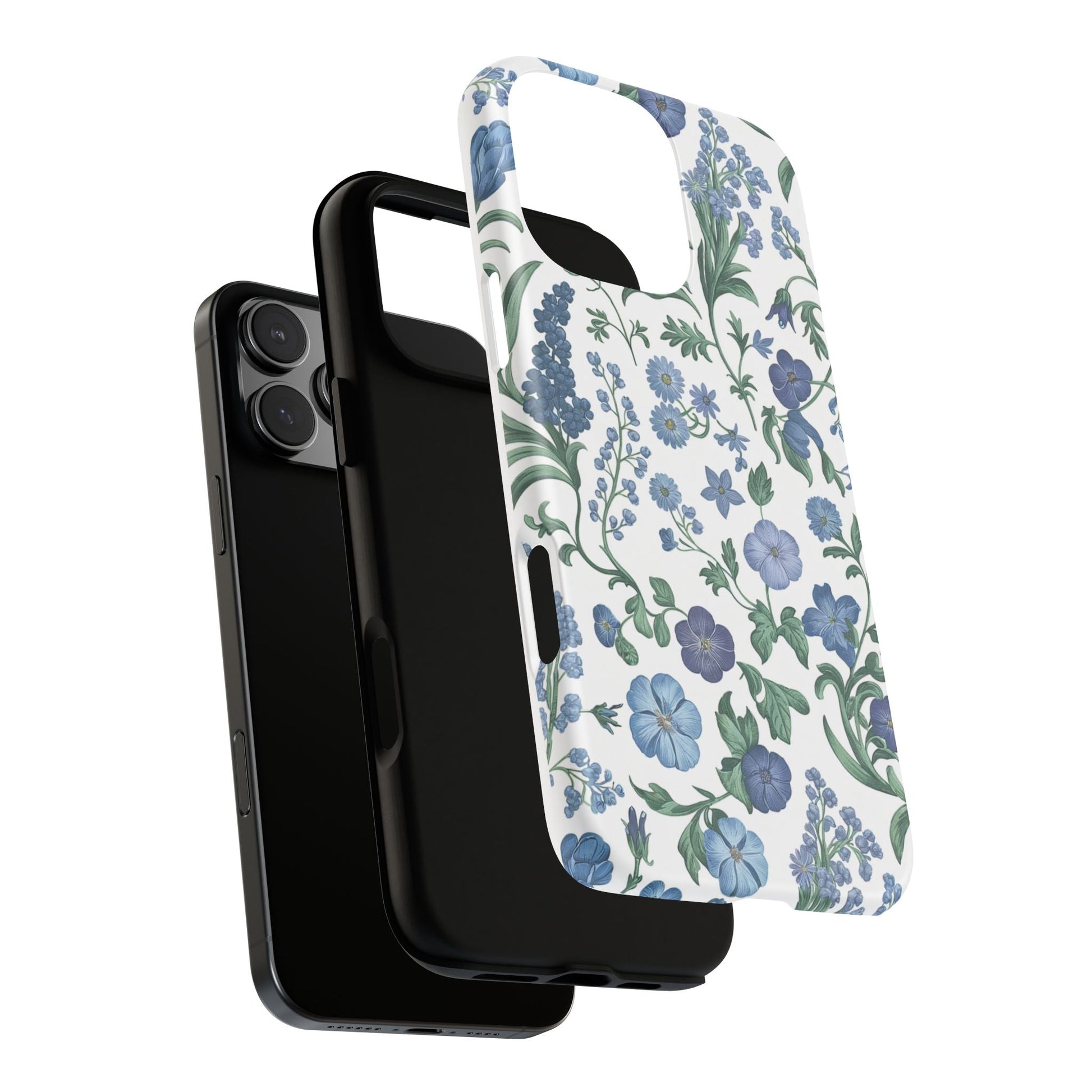 iphone case Blue Floral Elegance