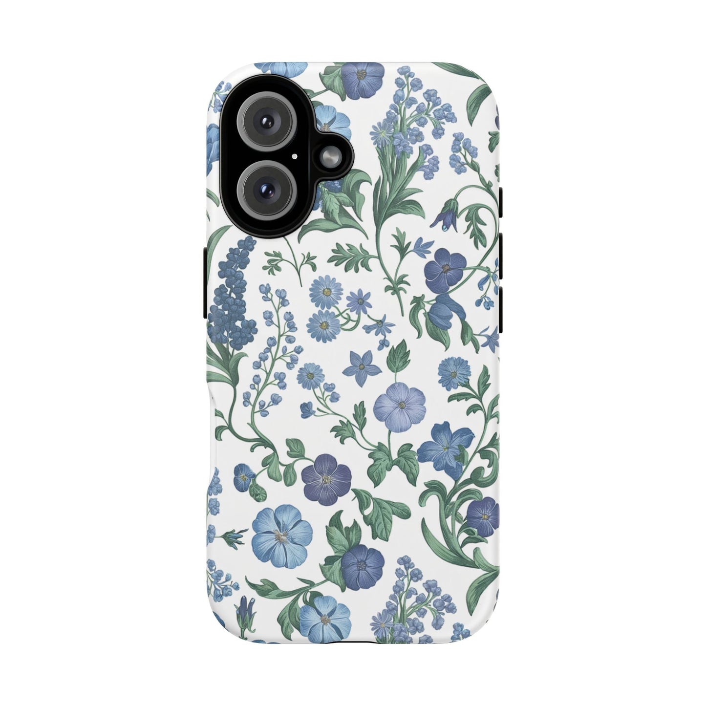 iphone case Blue Floral Elegance iPhone 16