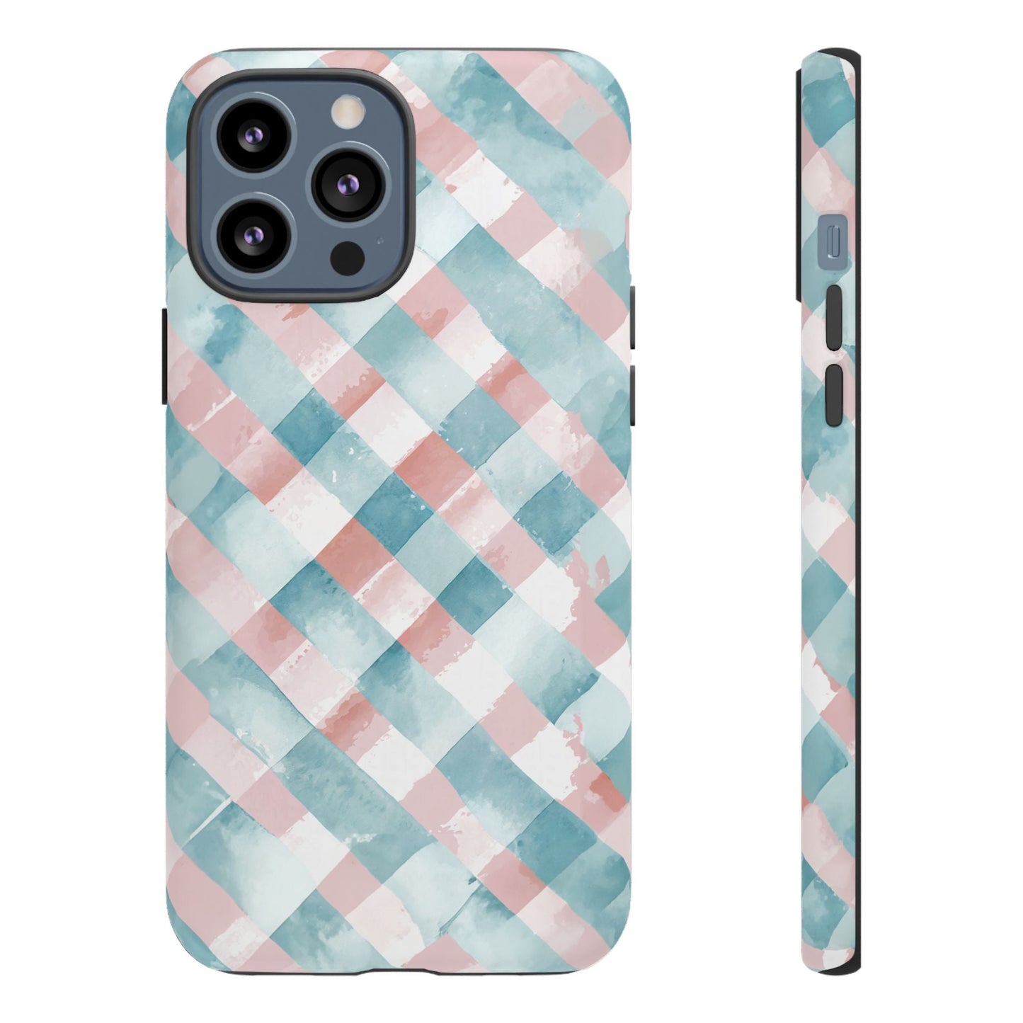 iphone case Blush Aqua Gingham iPhone 13 Pro Max