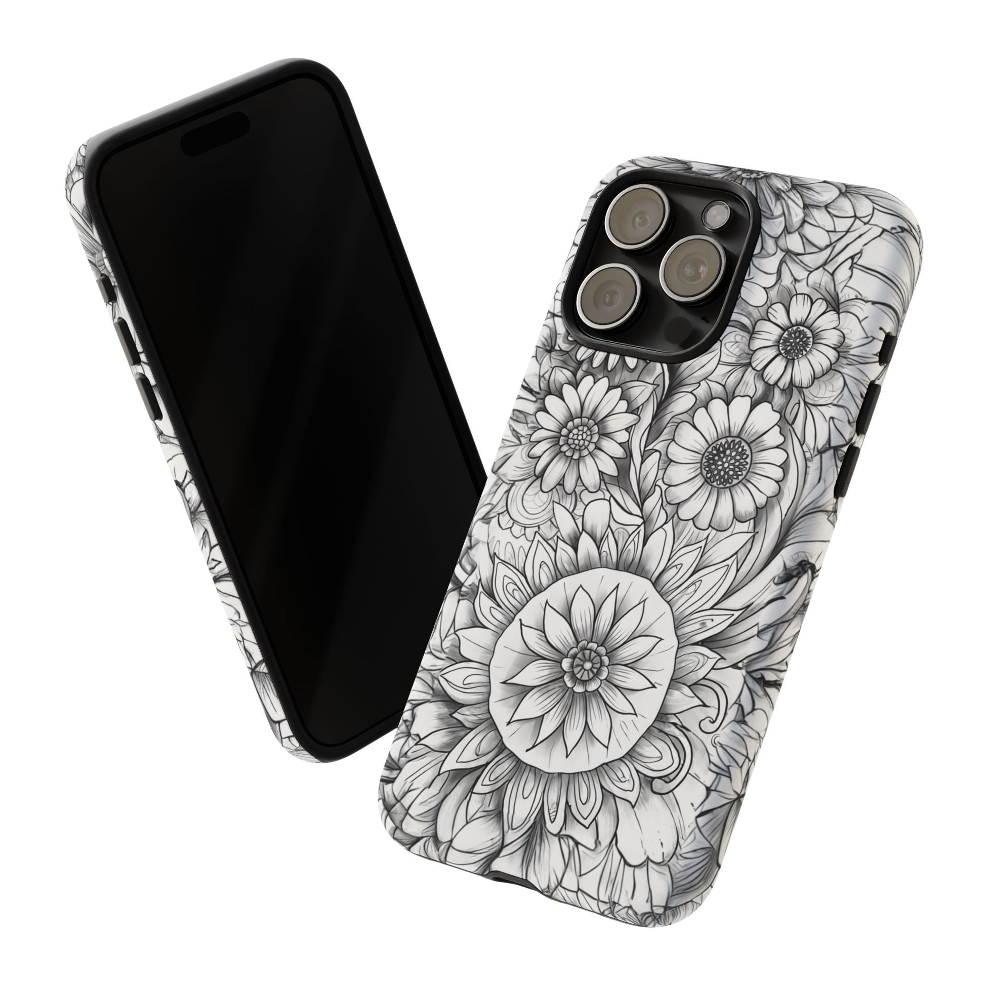 iphone case Botanical Sketch Elegance