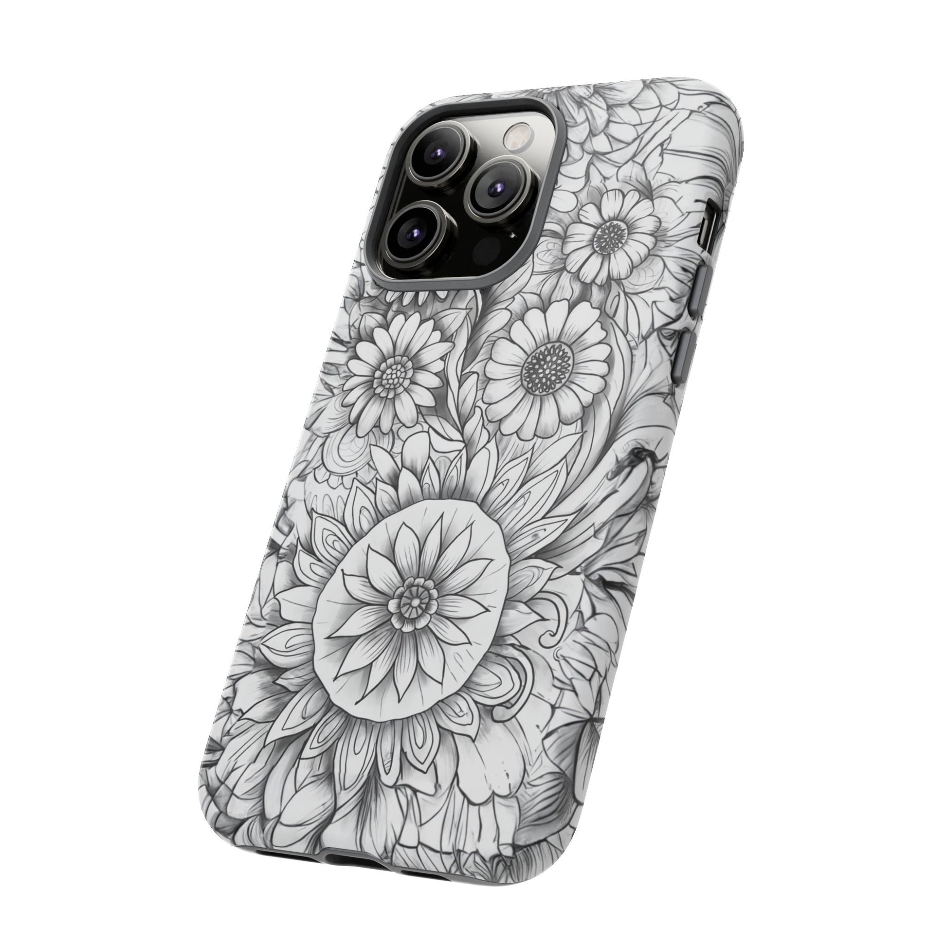 iphone case Botanical Sketch Elegance