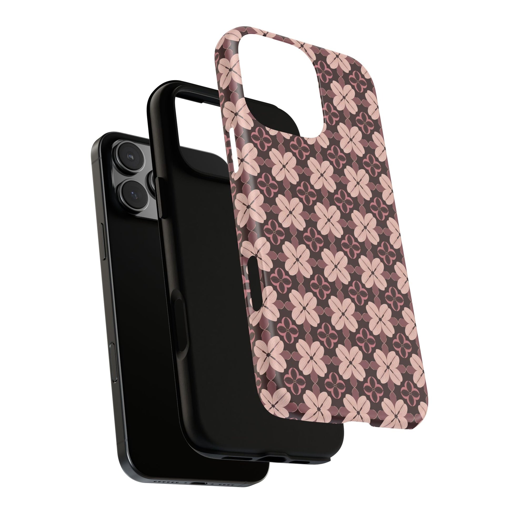 iphone case Burgundy Clover Elegance