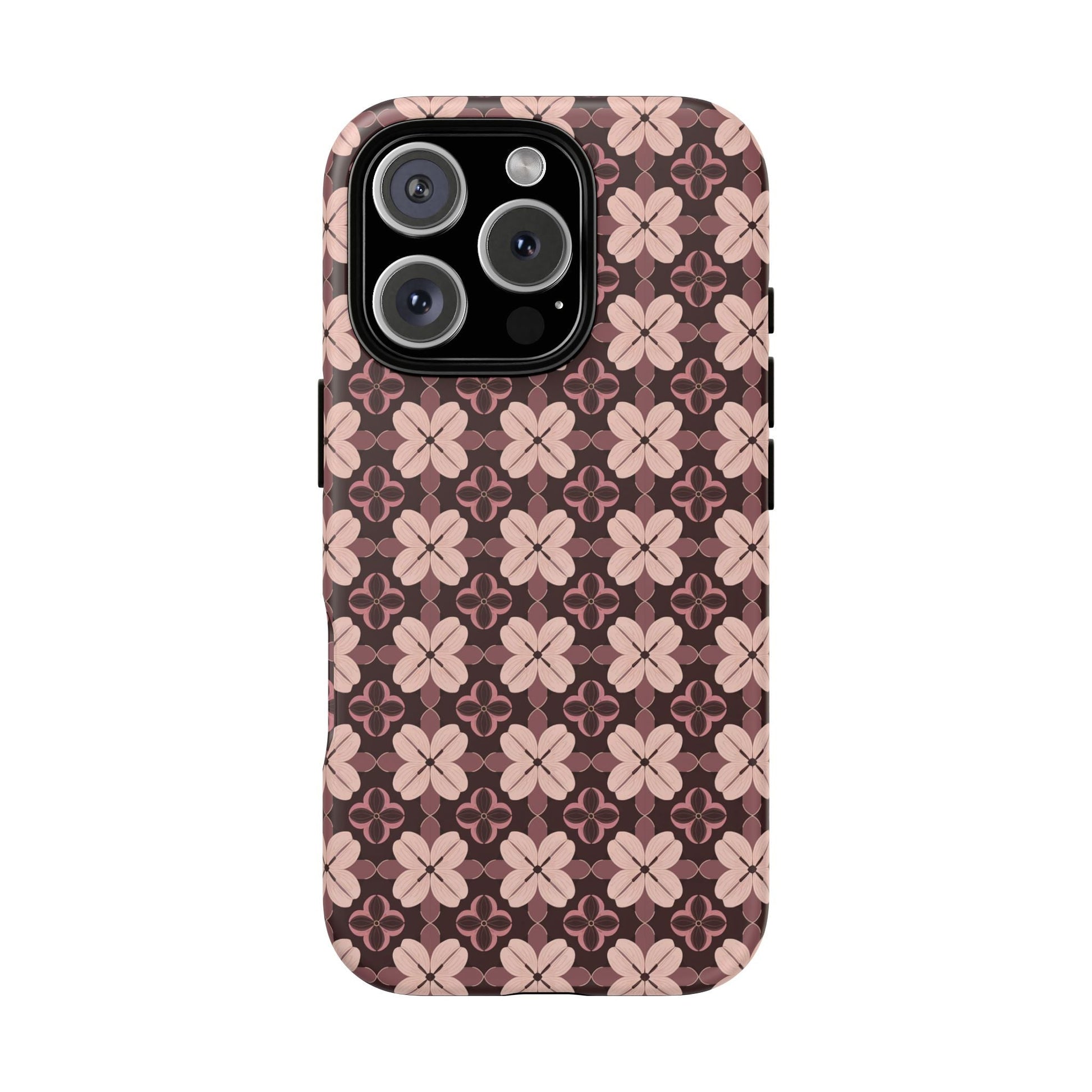 iphone case Burgundy Clover Elegance iPhone 16 Pro