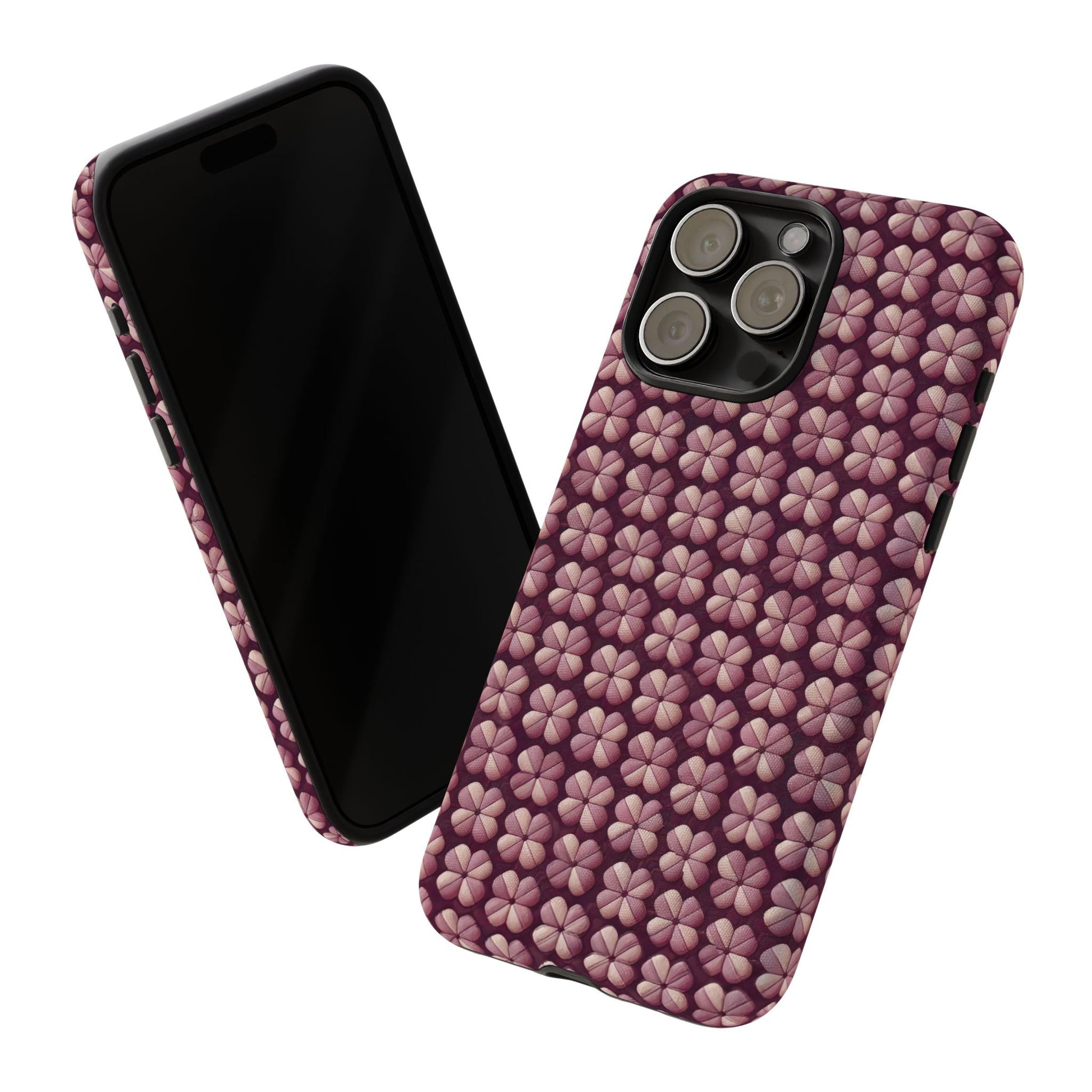 iphone case Burgundy Clover Tapestry