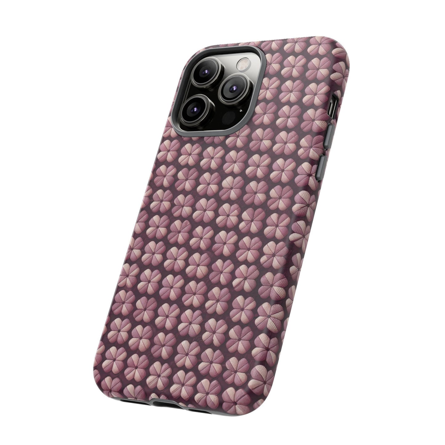 iphone case Burgundy Clover Tapestry