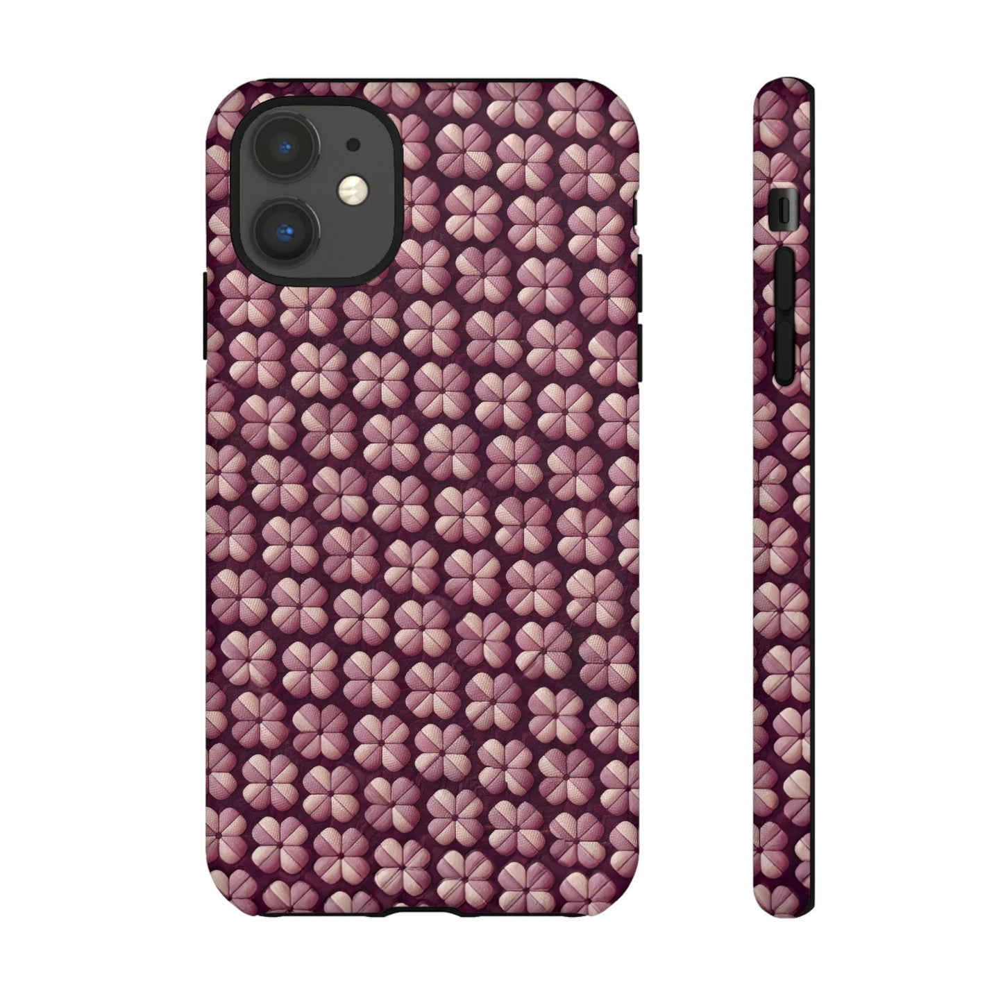 iphone case Burgundy Clover Tapestry iPhone 11