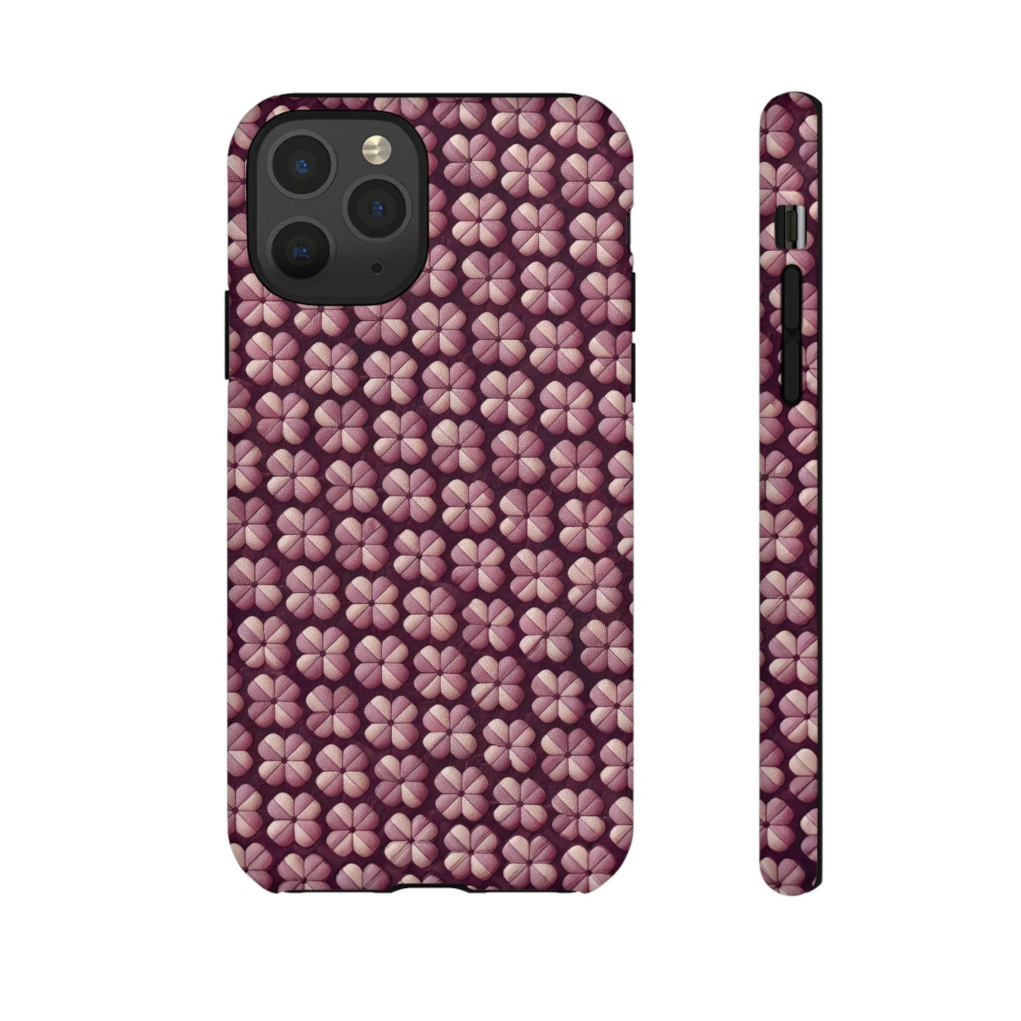 iphone case Burgundy Clover Tapestry iPhone 11 Pro