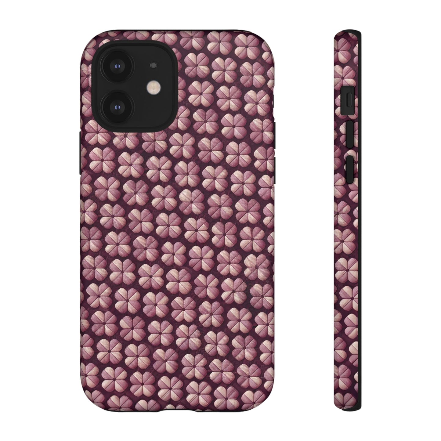 iphone case Burgundy Clover Tapestry iPhone 12