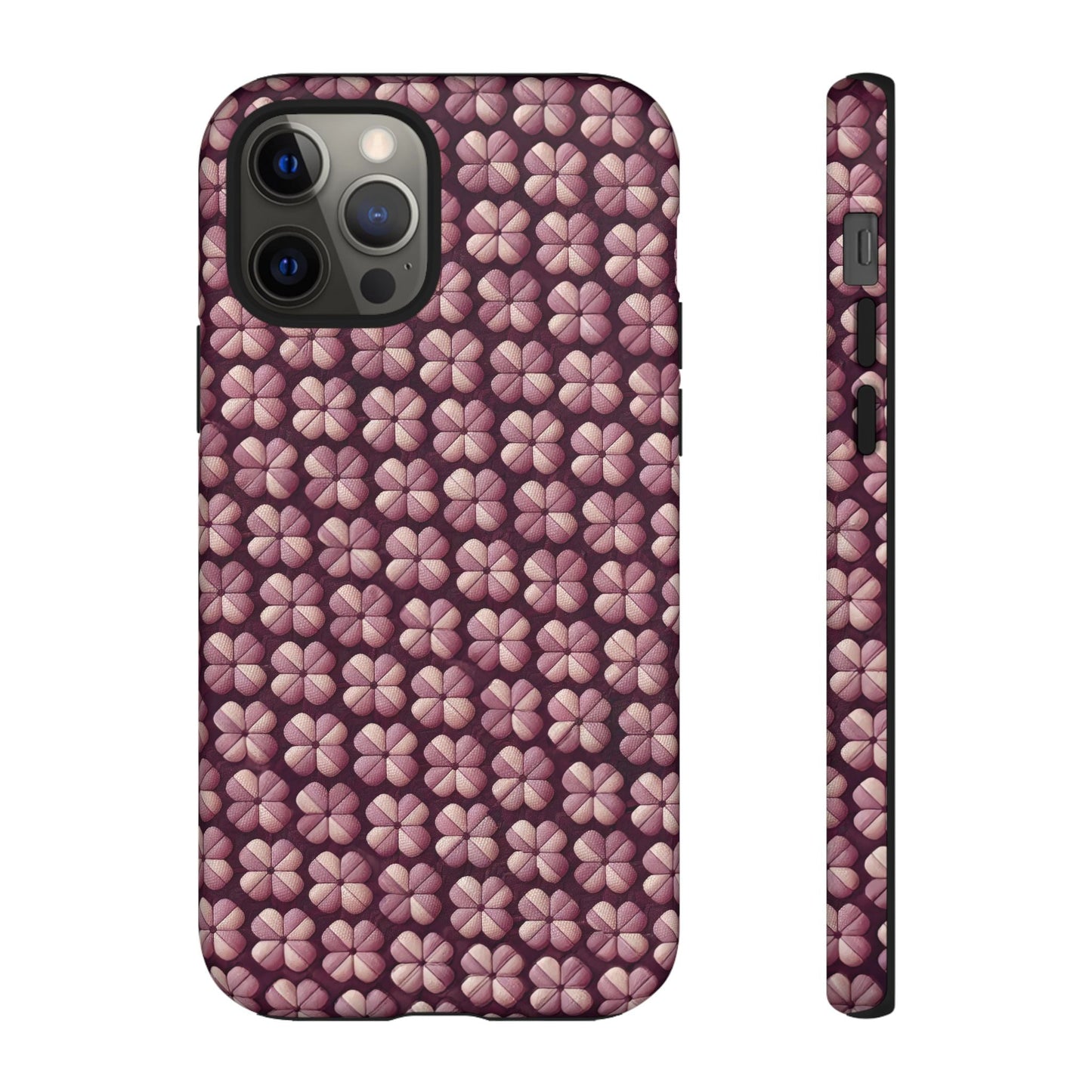 iphone case Burgundy Clover Tapestry iPhone 12 Pro