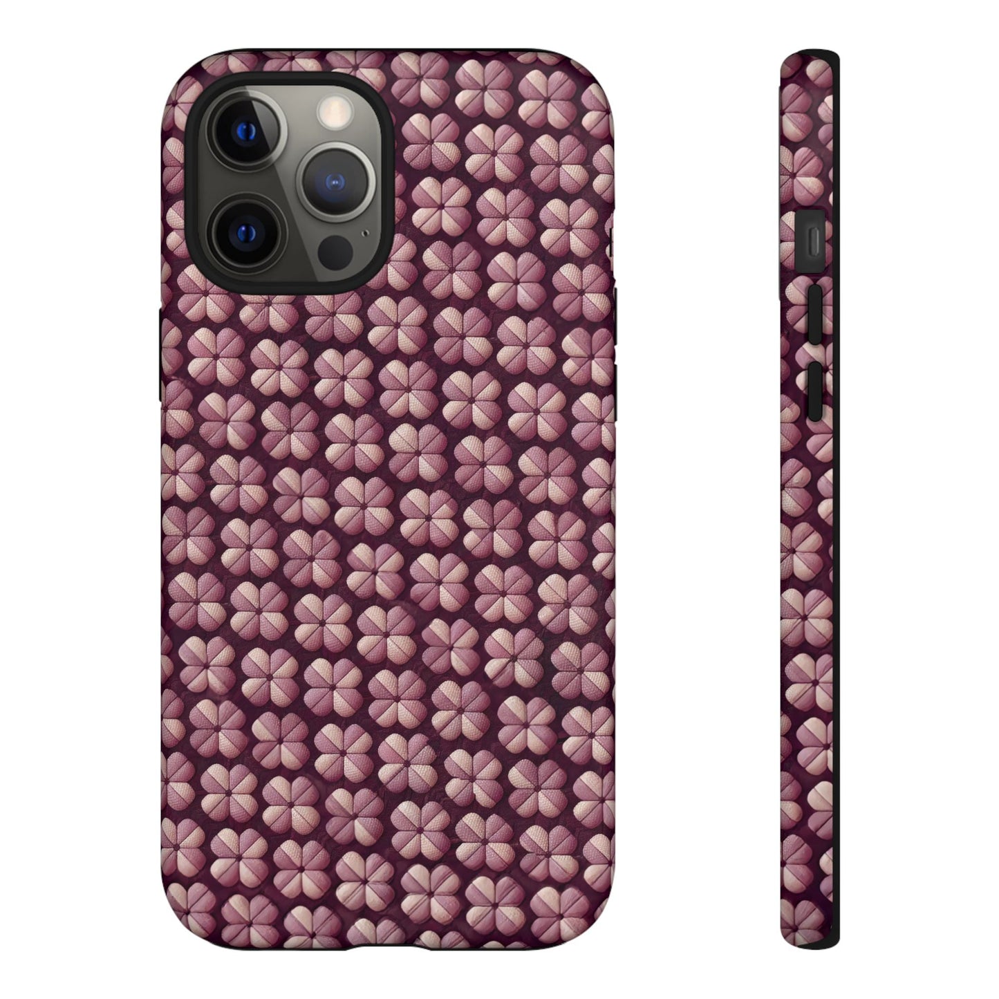 iphone case Burgundy Clover Tapestry iPhone 12 Pro Max