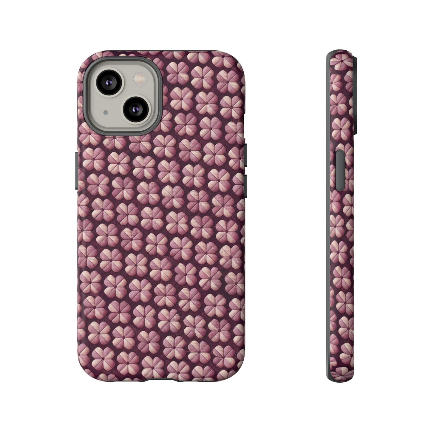 iphone case Burgundy Clover Tapestry iPhone 14