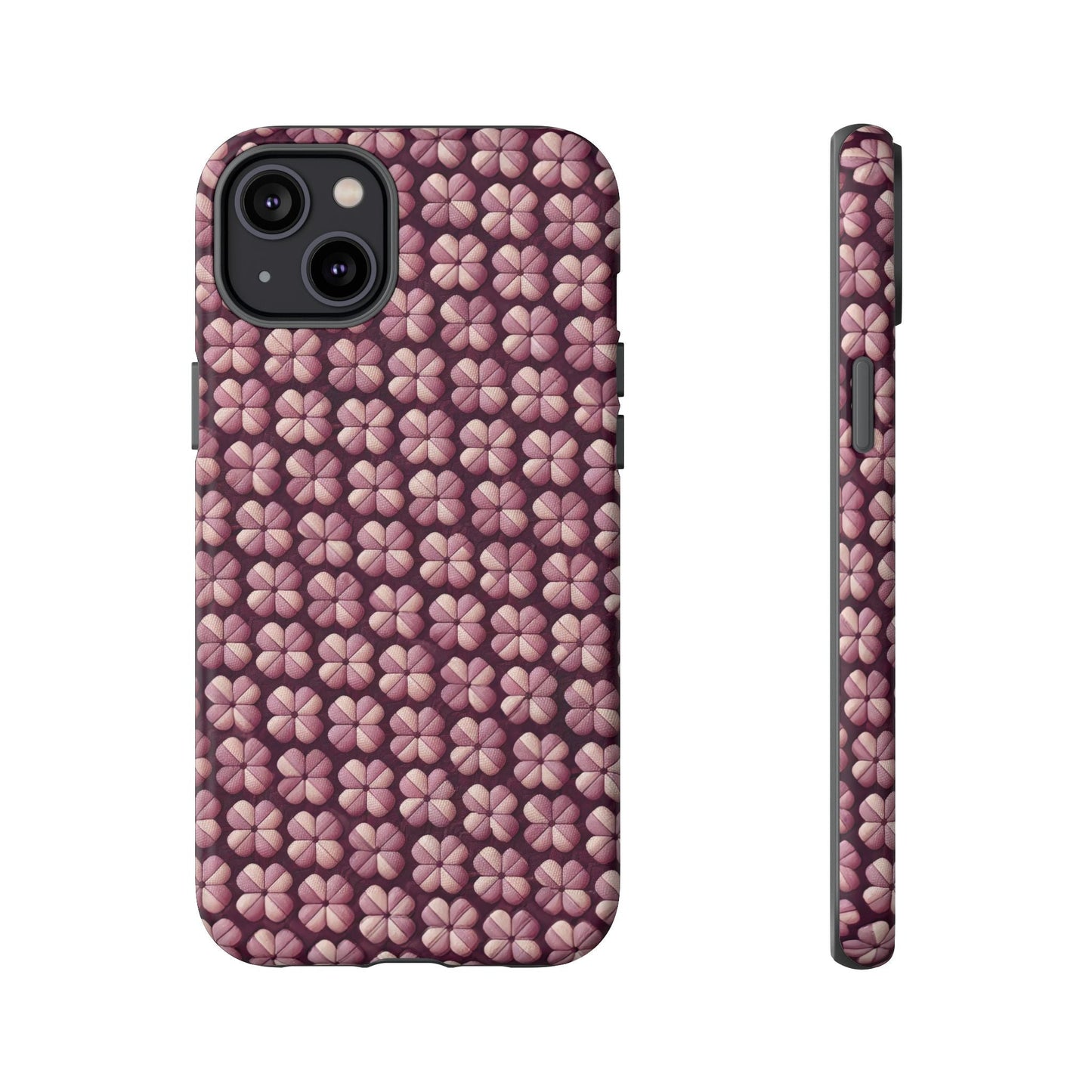 iphone case Burgundy Clover Tapestry iPhone 14 Plus
