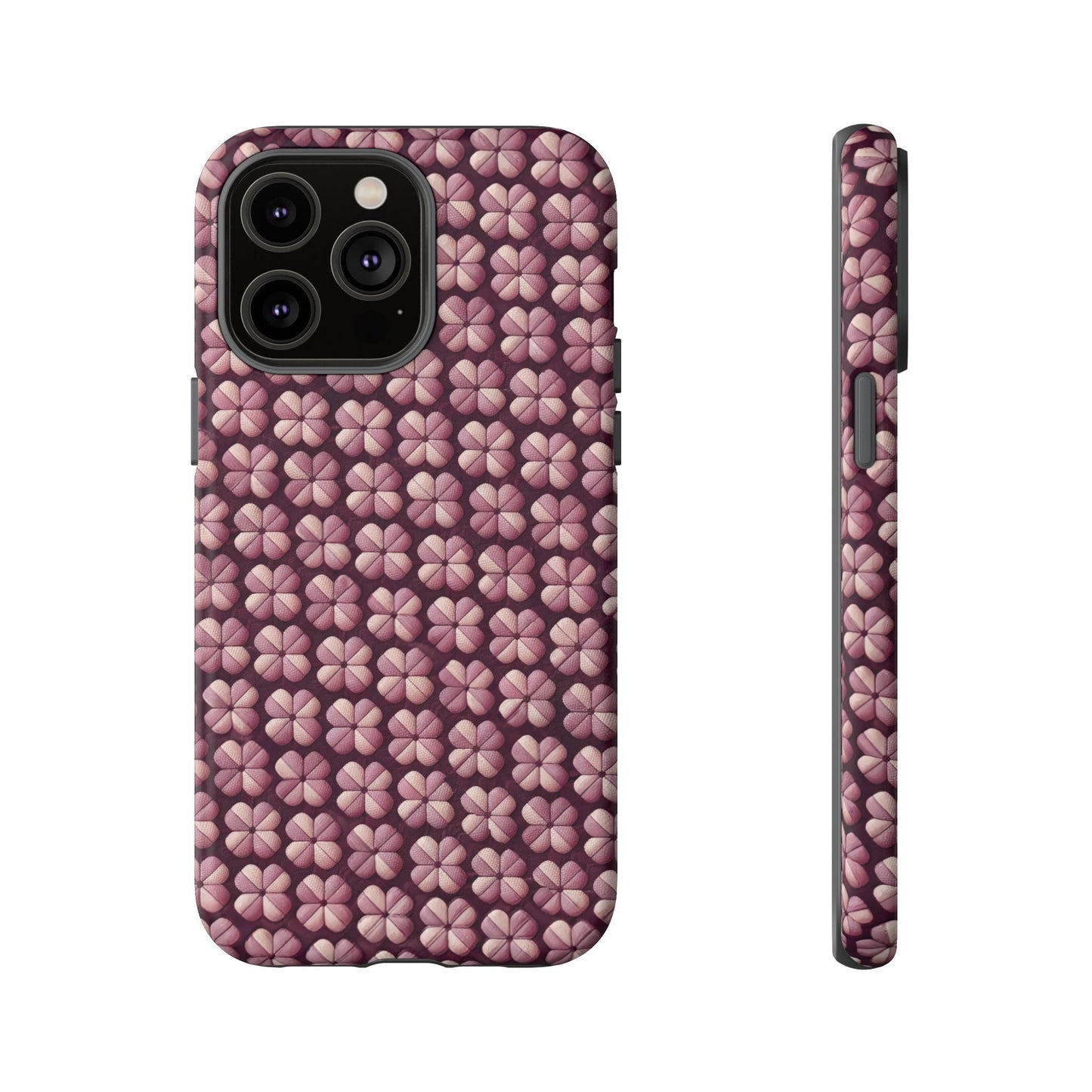 iphone case Burgundy Clover Tapestry iPhone 14 Pro Max