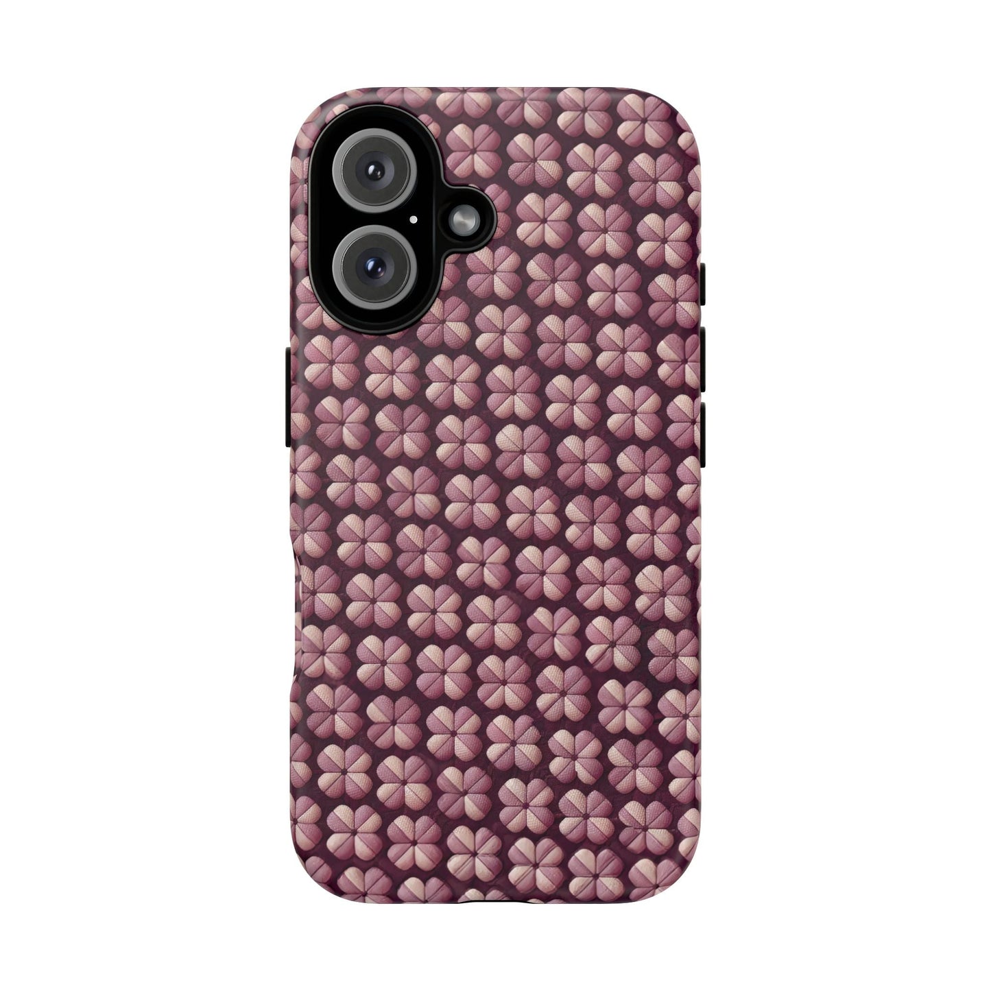 iphone case Burgundy Clover Tapestry iPhone 16
