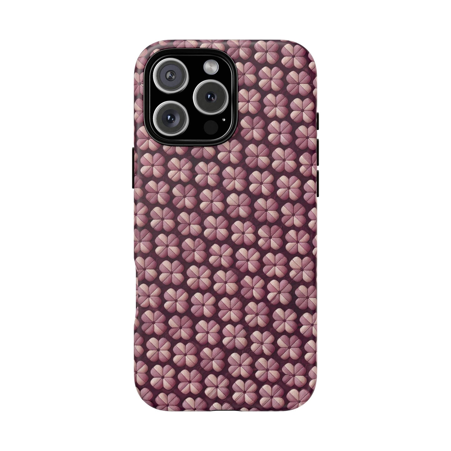 iphone case Burgundy Clover Tapestry iPhone 16 Pro Max