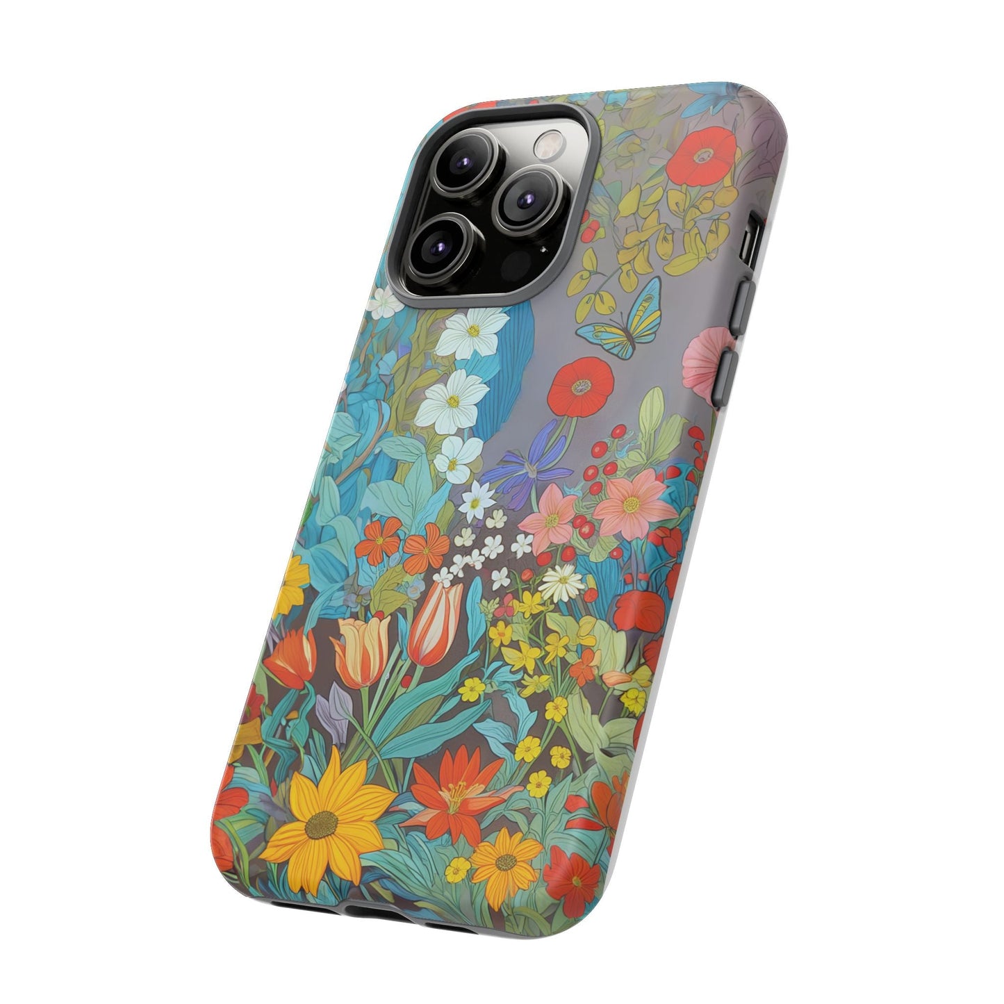 iphone case Butterfly Wildflower Garden