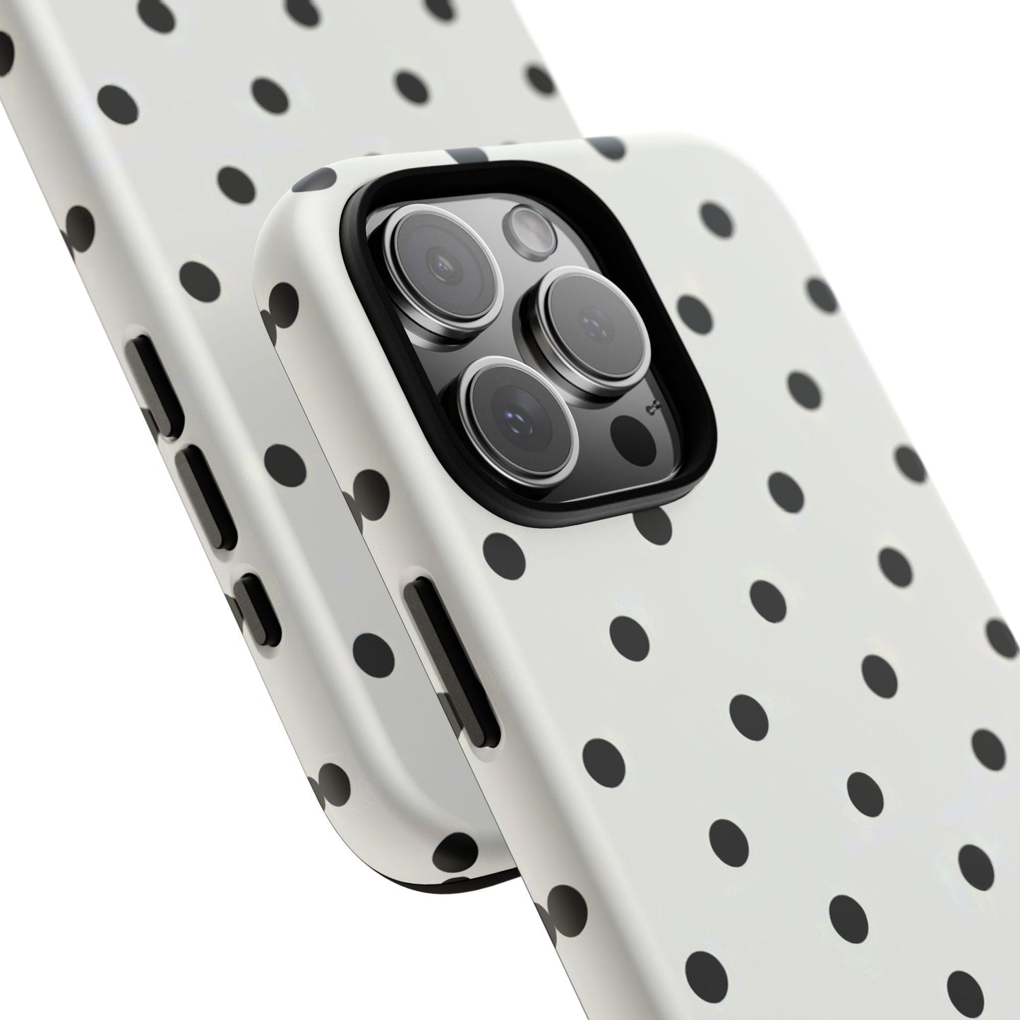 iphone case Classic Black Polka