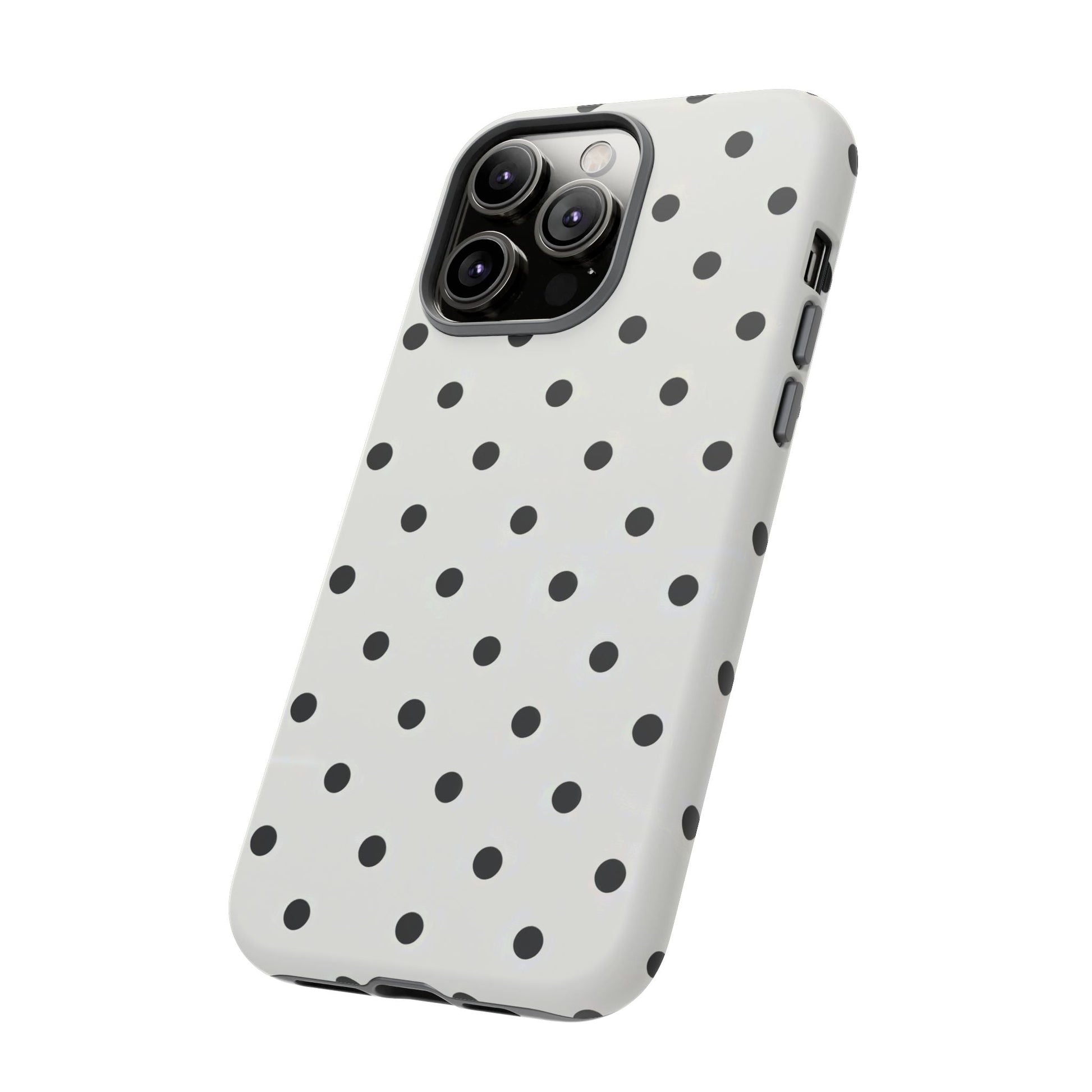 iphone case Classic Black Polka