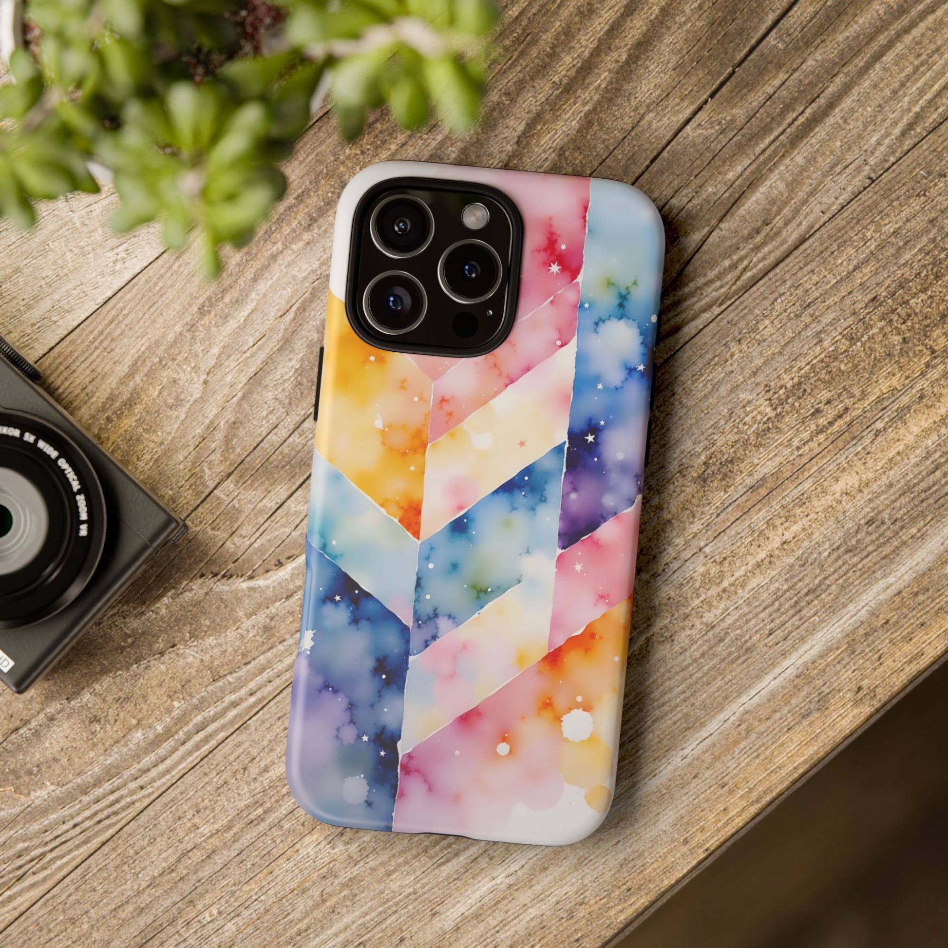 iphone case Cosmic Chevron Watercolor