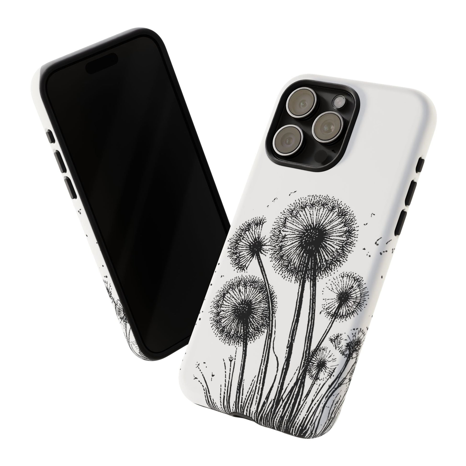 iphone case Dandelion Ink Drawing